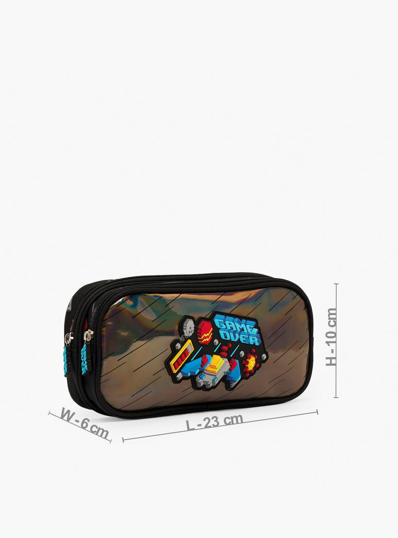 Game Accent Pencil Pouch with 2 Compartments-school-stationery-pencilcases-image-4