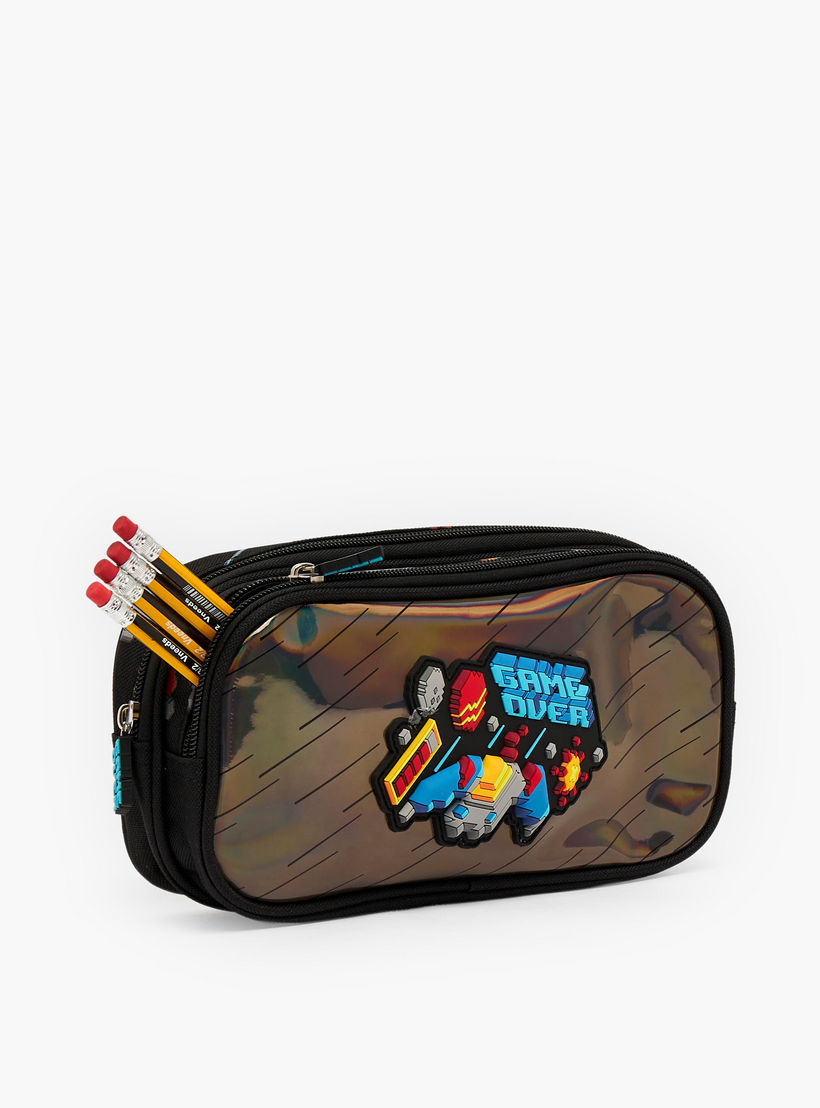 Game Accent Pencil Pouch with 2 Compartments-school-stationery-pencilcases-image-7