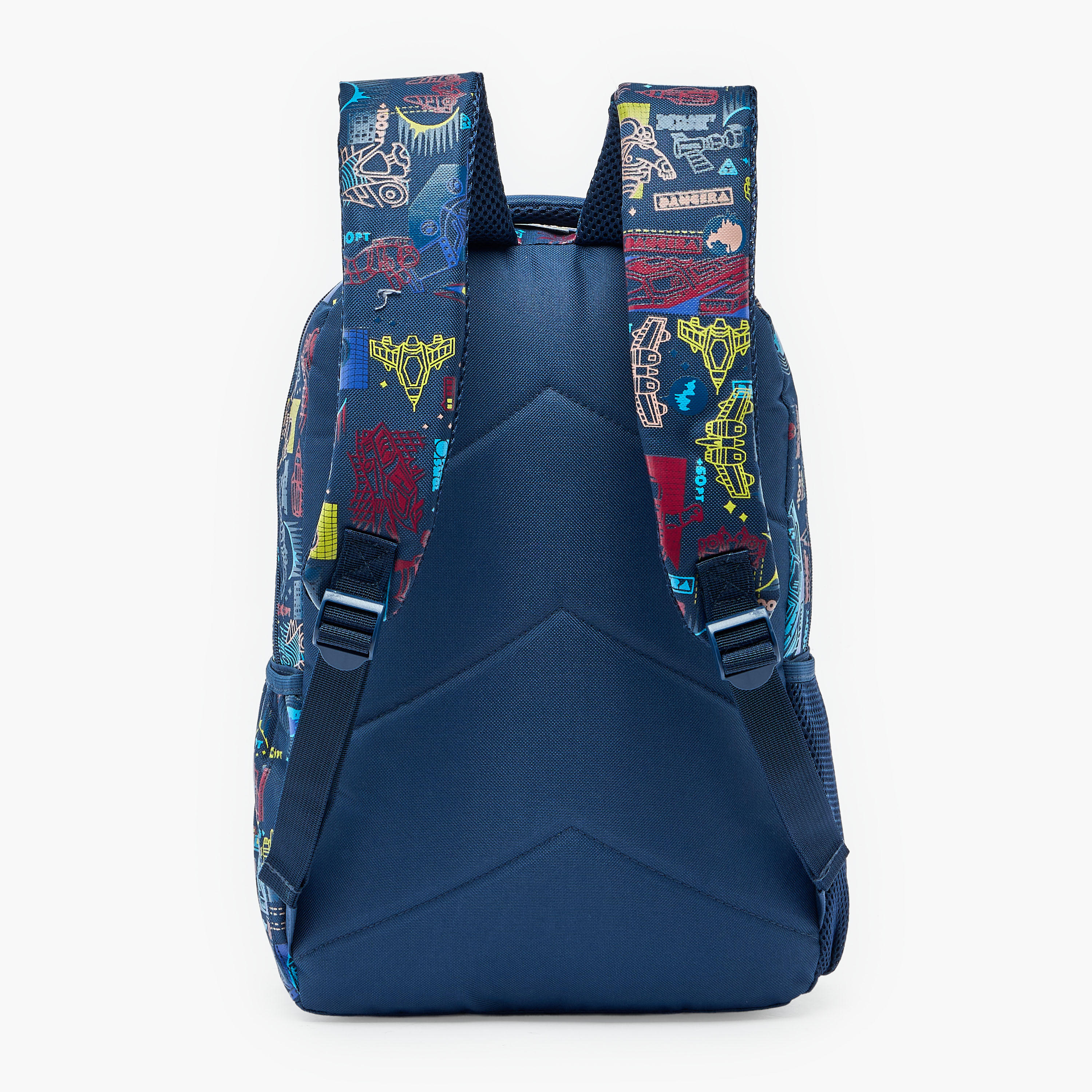 Space Print Backpack for Boys 8-13 Years with Padded Shoulder Straps - 17 inches-school-bagsandbackpacks-backpacks-image-9