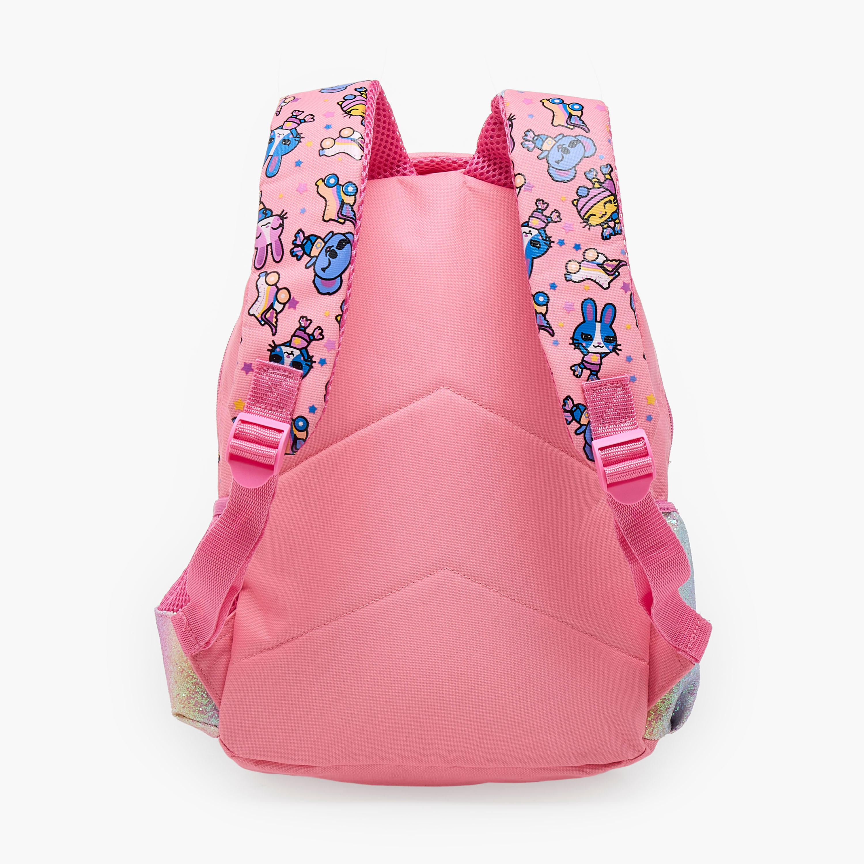شنطة ظهر بطبعات أرنب وحمالات كتف مبطنة 2-5 سنوات للبنات - 14 بوصة-school-bagsandbackpacks-backpacks-image-9