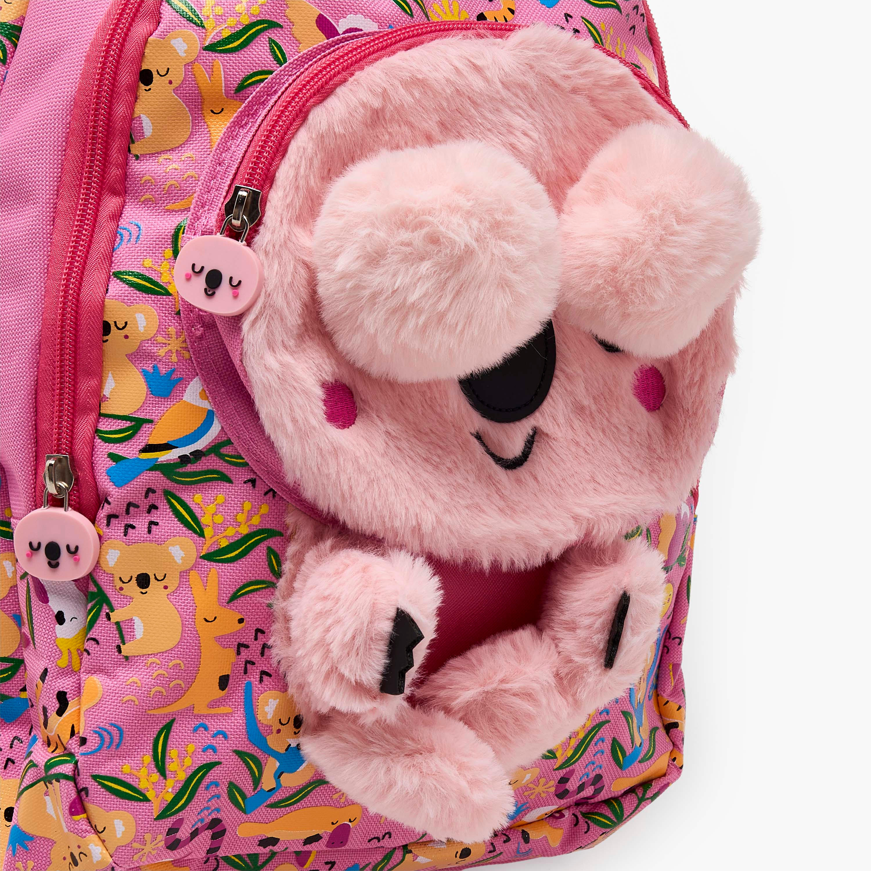 Koala Print Backpack for Girls 2-5 Years with Padded Straps - 14 inch-school-bagsandbackpacks-backpacks-image-4