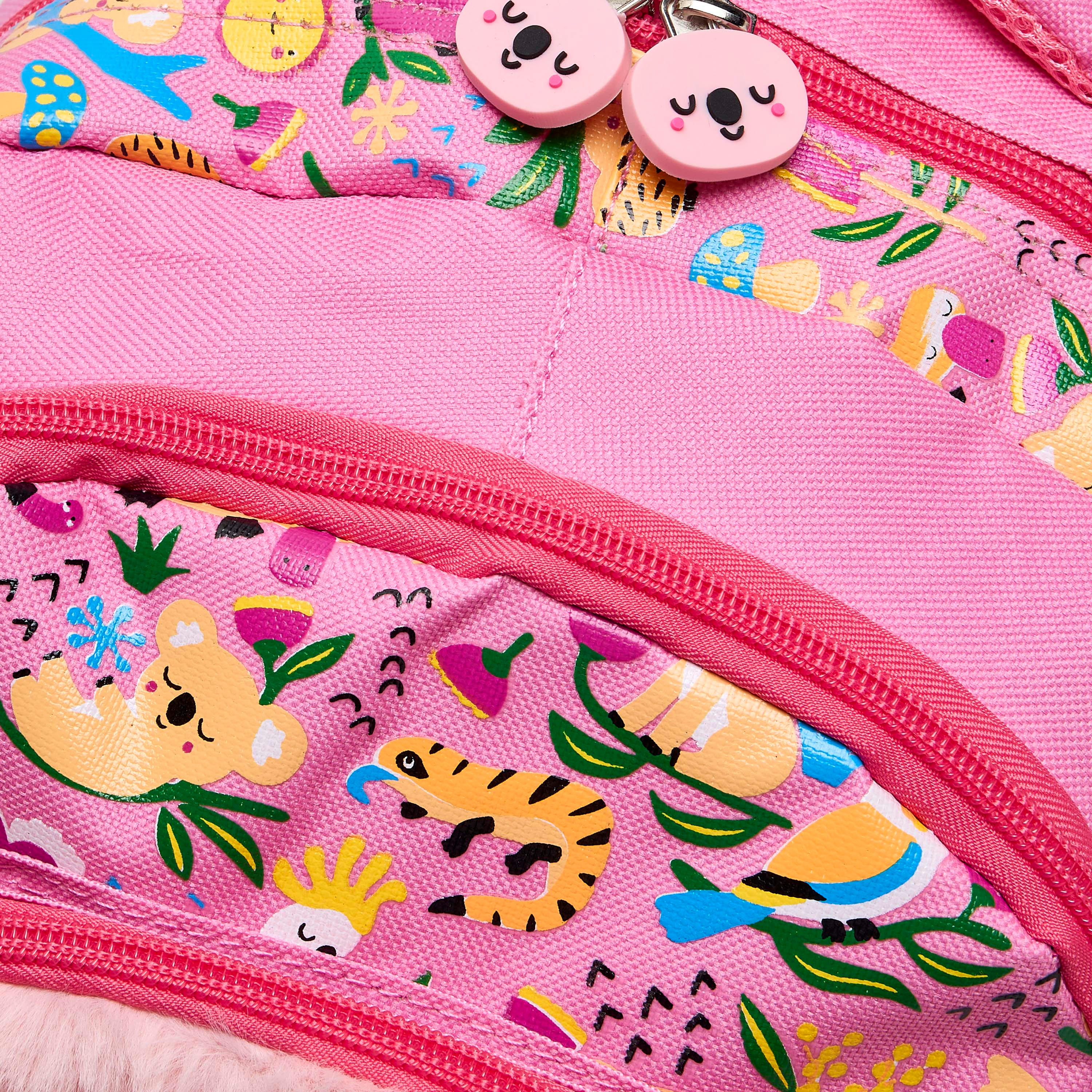 Koala Print Backpack for Girls 2-5 Years with Padded Straps - 14 inch-school-bagsandbackpacks-backpacks-image-5