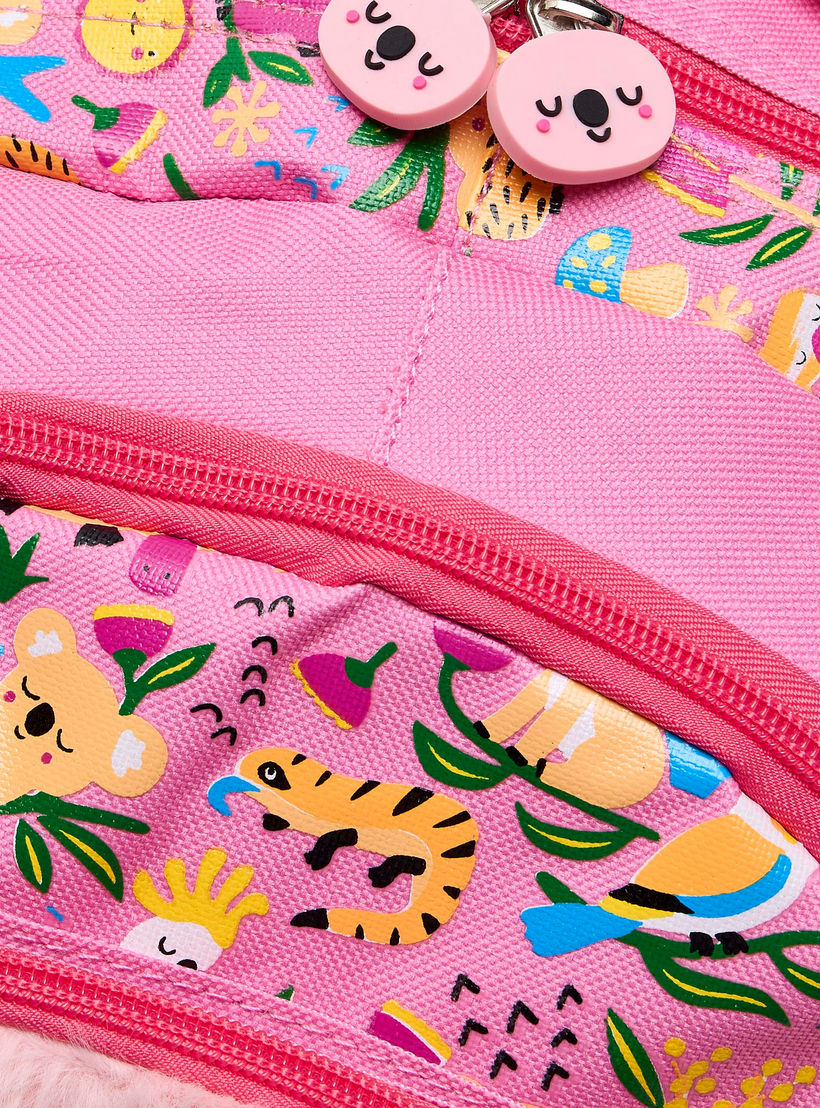Koala Print Backpack for Girls 2-5 Years with Padded Straps - 14 inch-school-bagsandbackpacks-backpacks-image-5