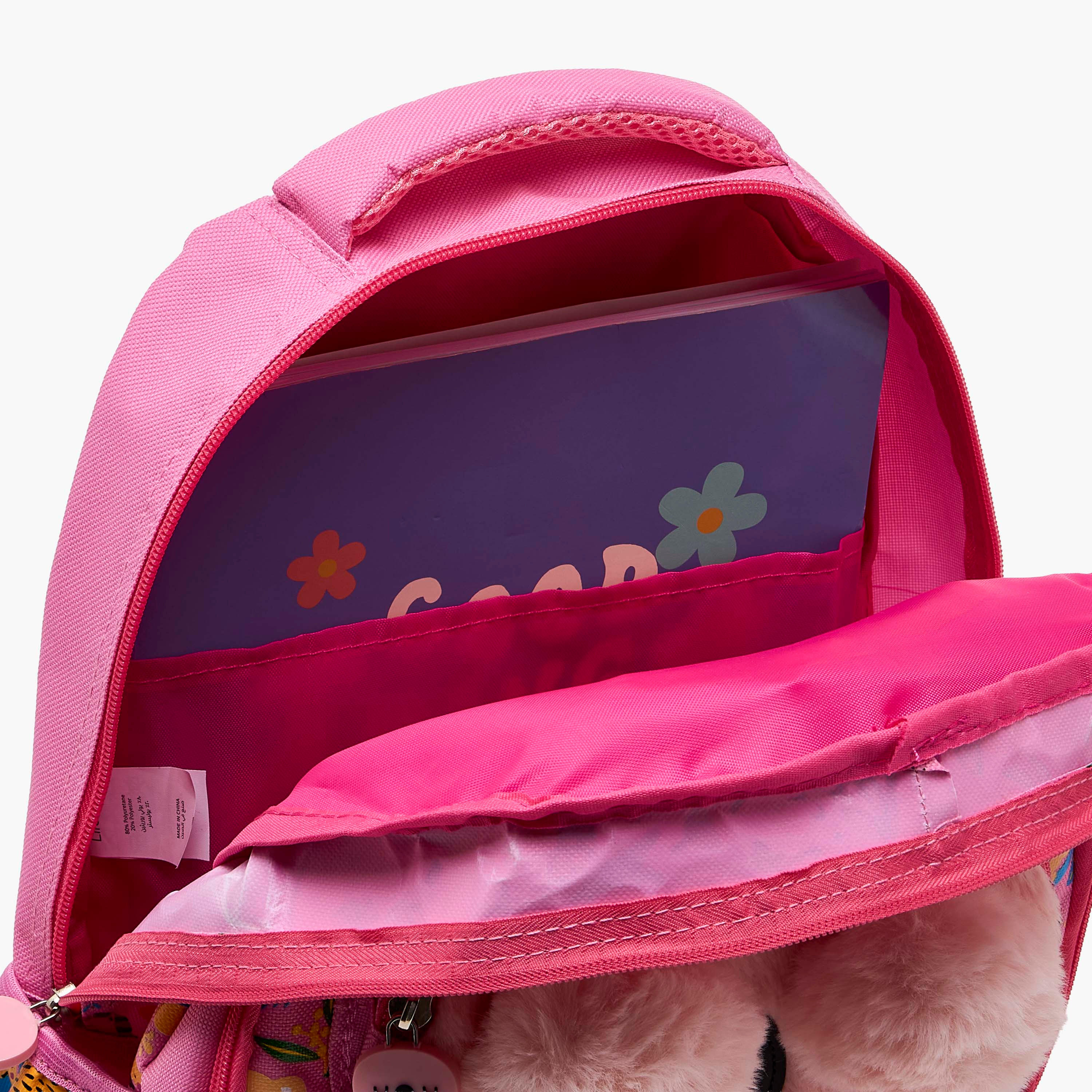 Koala Print Backpack for Girls 2-5 Years with Padded Straps - 14 inch-school-bagsandbackpacks-backpacks-image-6