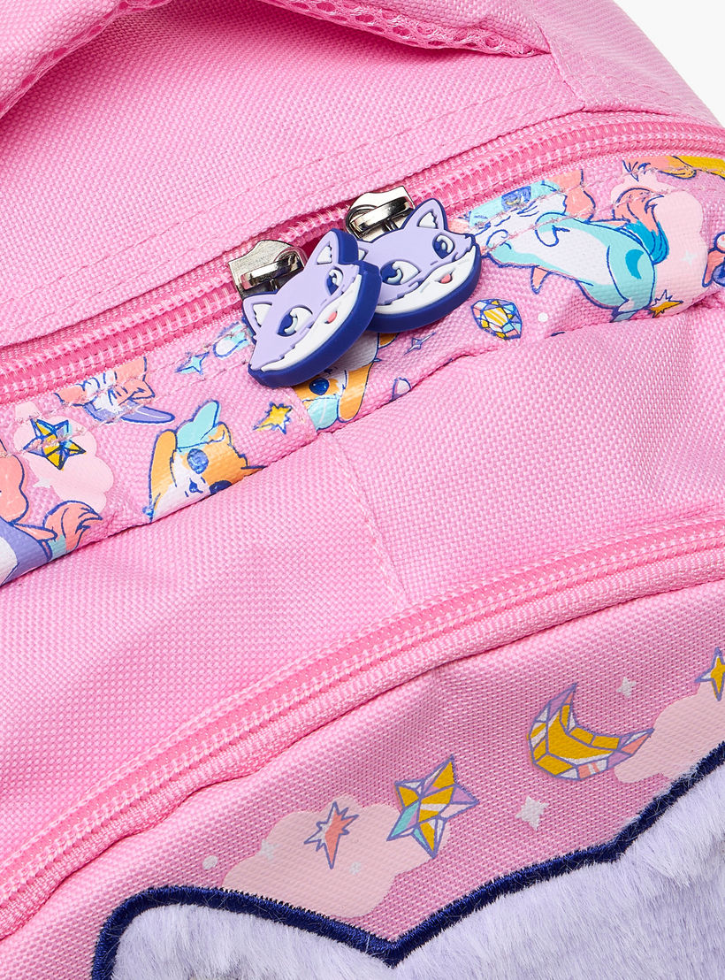 شنطة ظهر مزخرفة بسحاب إغلاق للبنات بعمر 2-5 سنوات - 14 بوصة-school-bagsandbackpacks-backpacks-image-5