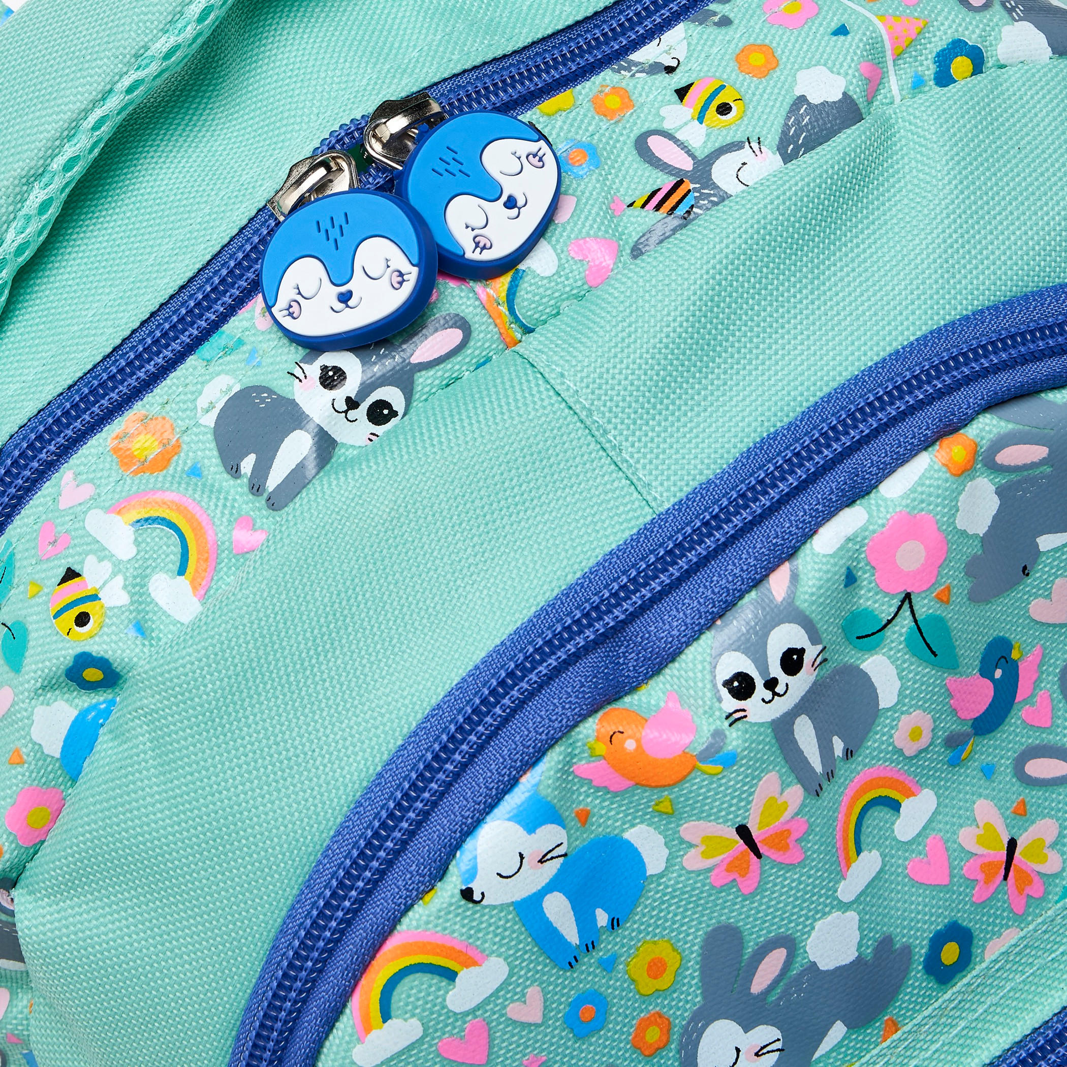 شنطة ظهر بسحاب إغلاق ودمية أرنب للبنات بعمر 2-5 سنوات - 14 بوصة-school-bagsandbackpacks-backpacks-image-5