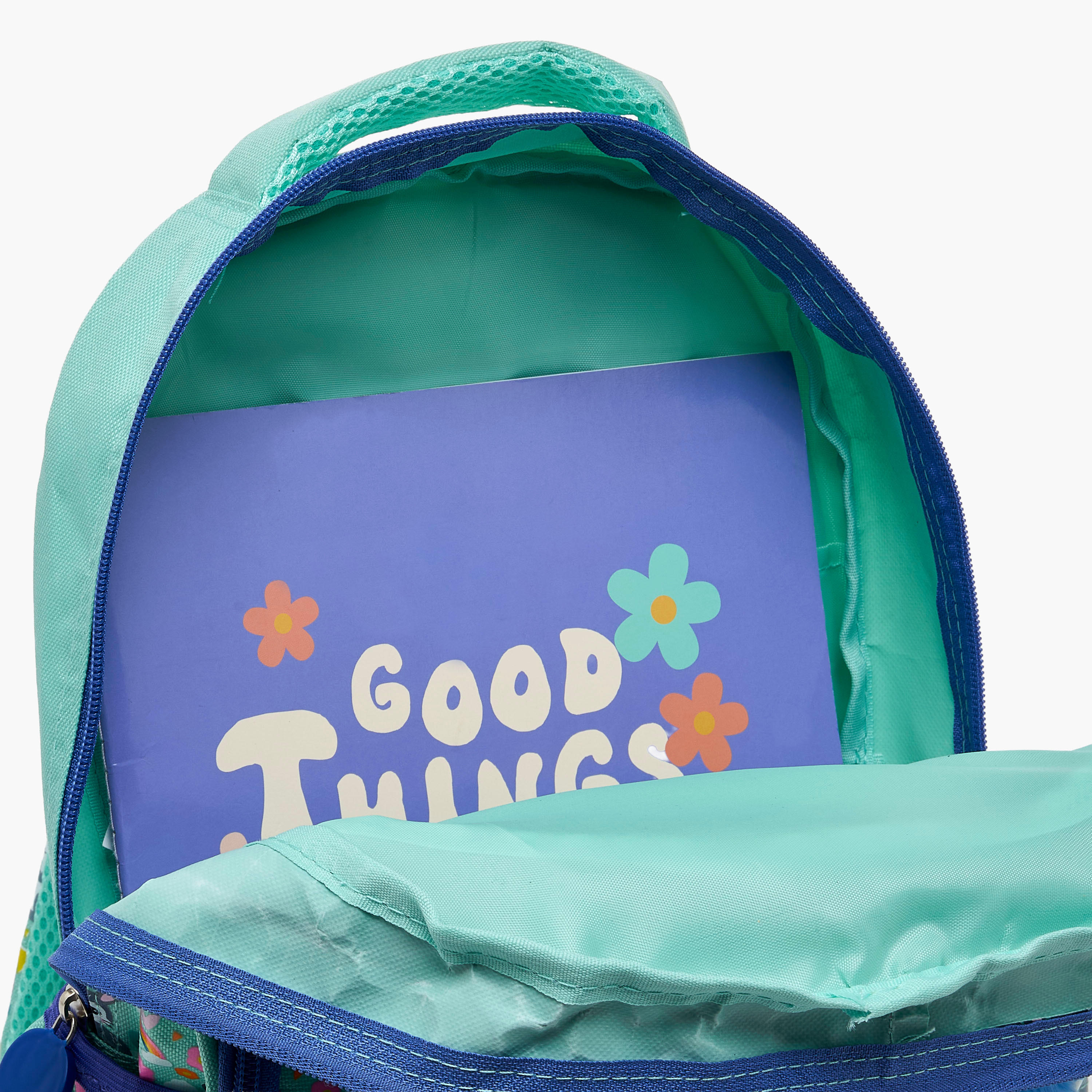 شنطة ظهر بسحاب إغلاق ودمية أرنب للبنات بعمر 2-5 سنوات - 14 بوصة-school-bagsandbackpacks-backpacks-image-6