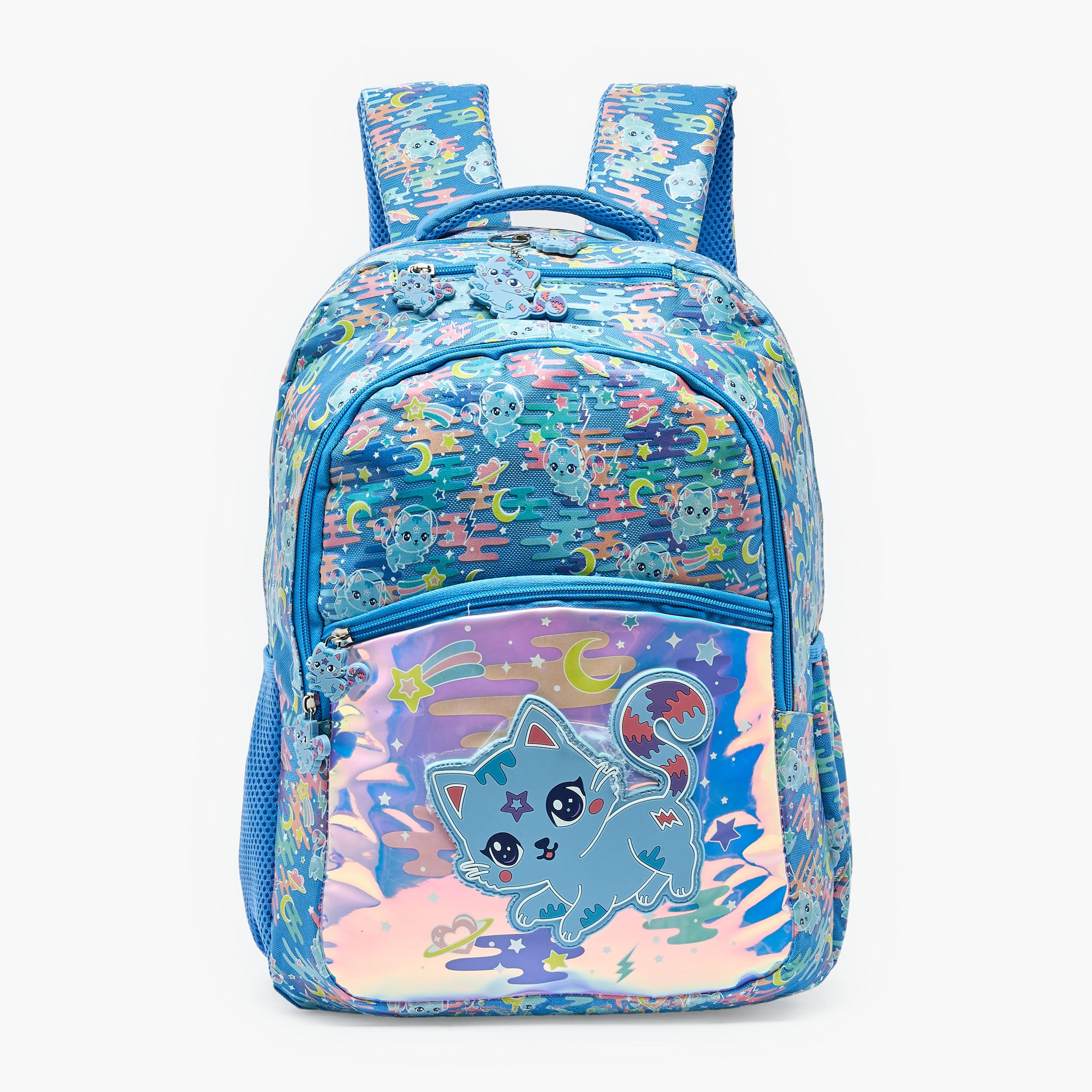 شنطة ظهر بطبعات وأحزمة كتف مبطنة للبنات 8 - 13 سنة - 17 بوصة-school-bagsandbackpacks-backpacks-image-1