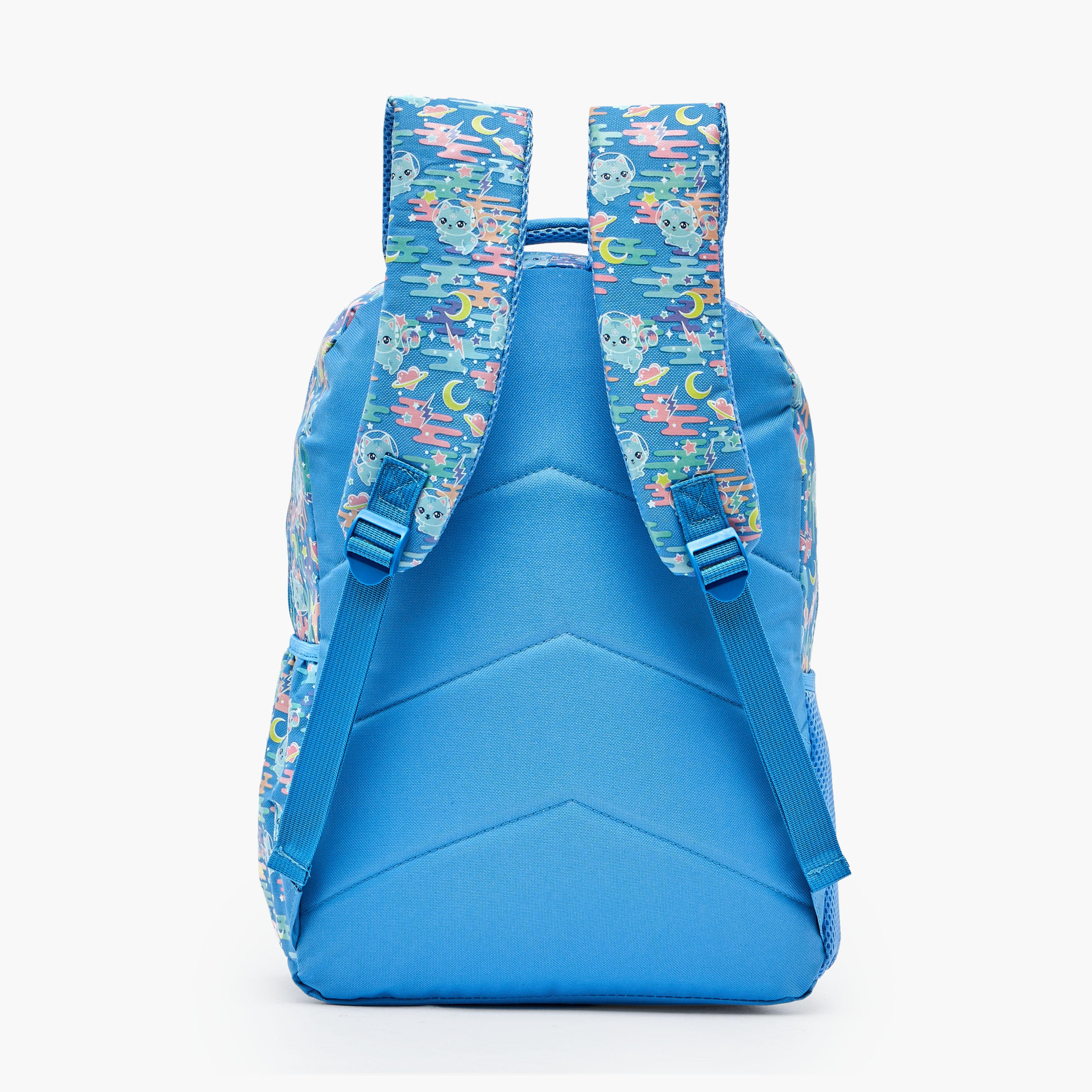 شنطة ظهر بطبعات وأحزمة كتف مبطنة للبنات 8 - 13 سنة - 17 بوصة-school-bagsandbackpacks-backpacks-image-9