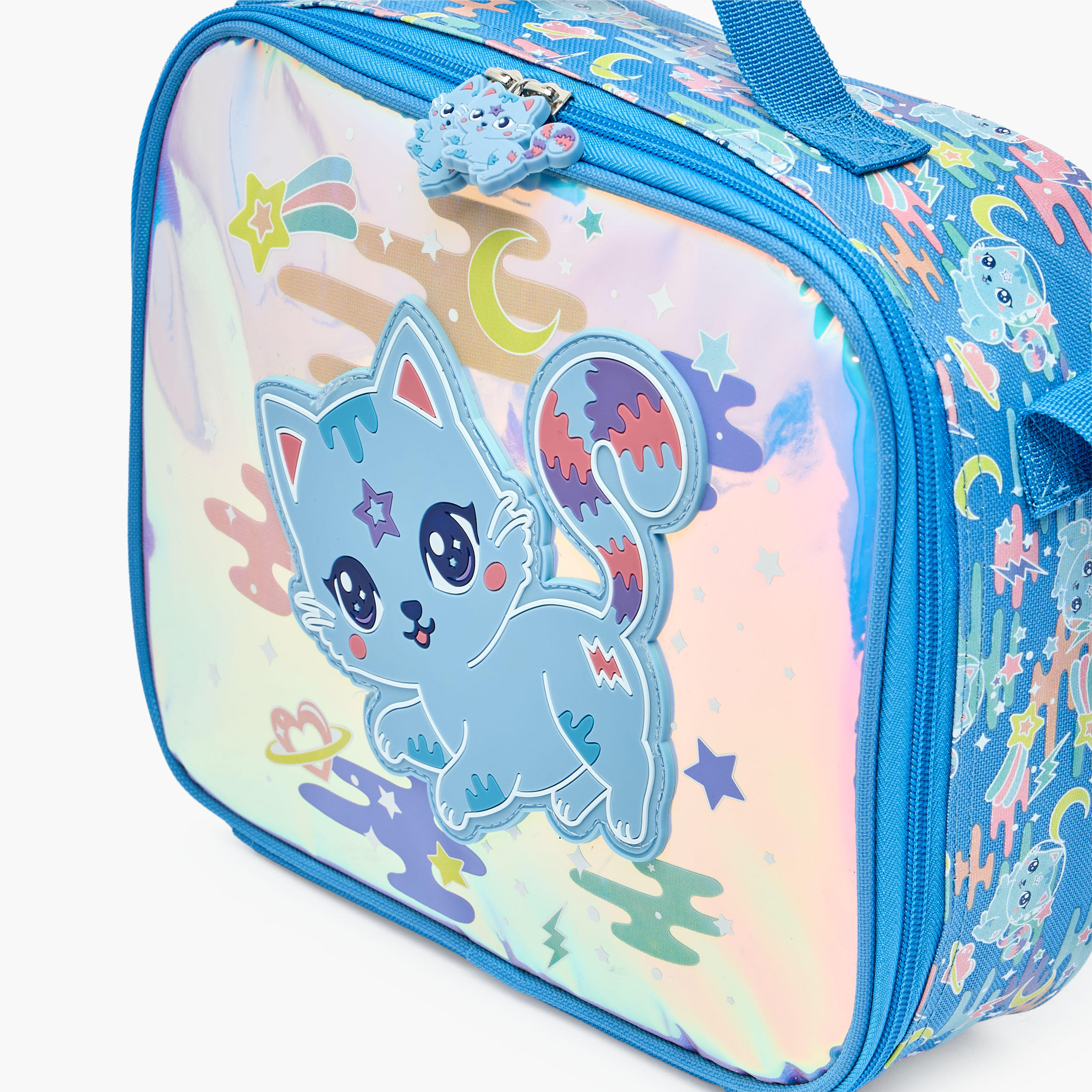 Cat Print Lunch Bag for Girls 5-8 Years with Insulation-school-lunchessentials-lunchbags-image-3