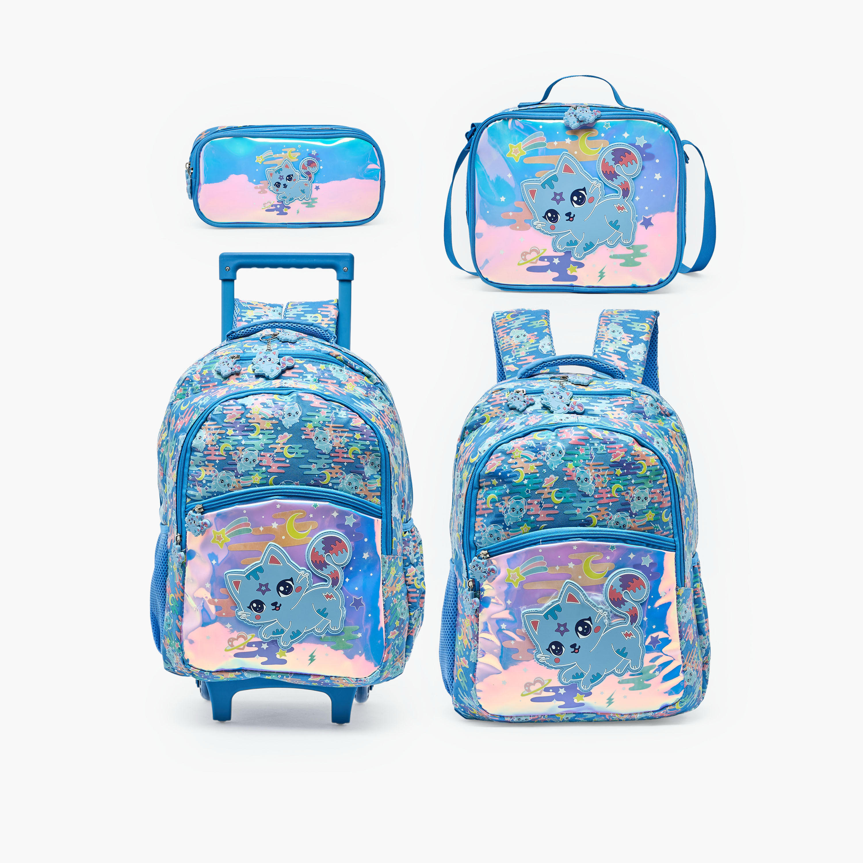 Cat Print Lunch Bag for Girls 5-8 Years with Insulation-school-lunchessentials-lunchbags-image-8
