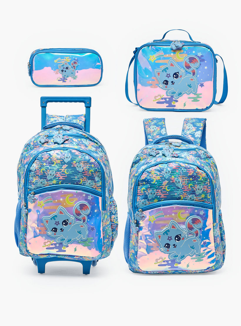 Cat Accent Pencil Pouch with 2 Compartments-school-stationery-pencilcases-image-8