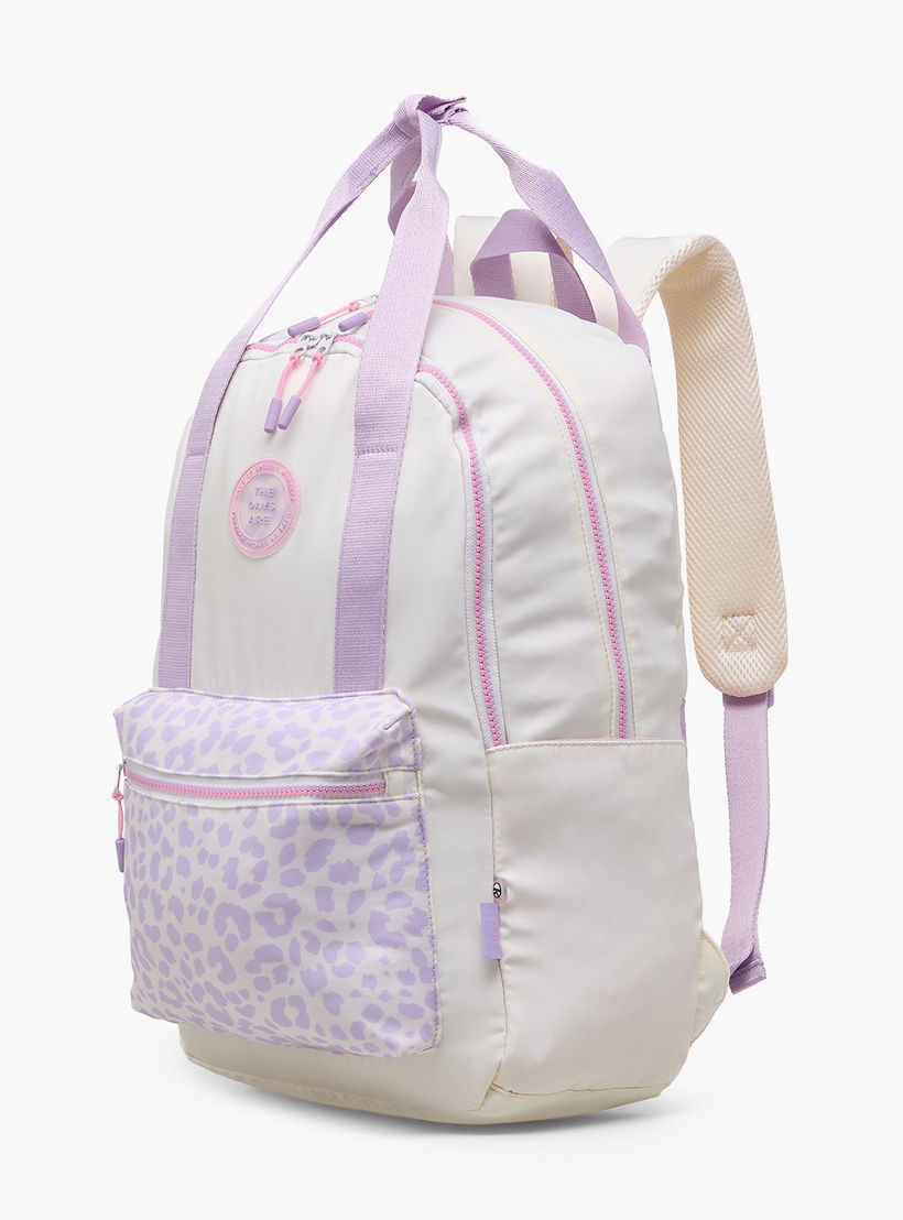 Mayfair Printed Backpack for Girls 8-13 Years with Adjustable Shoulder Straps - 18 inches-school-bagsandbackpacks-backpacks-image-5
