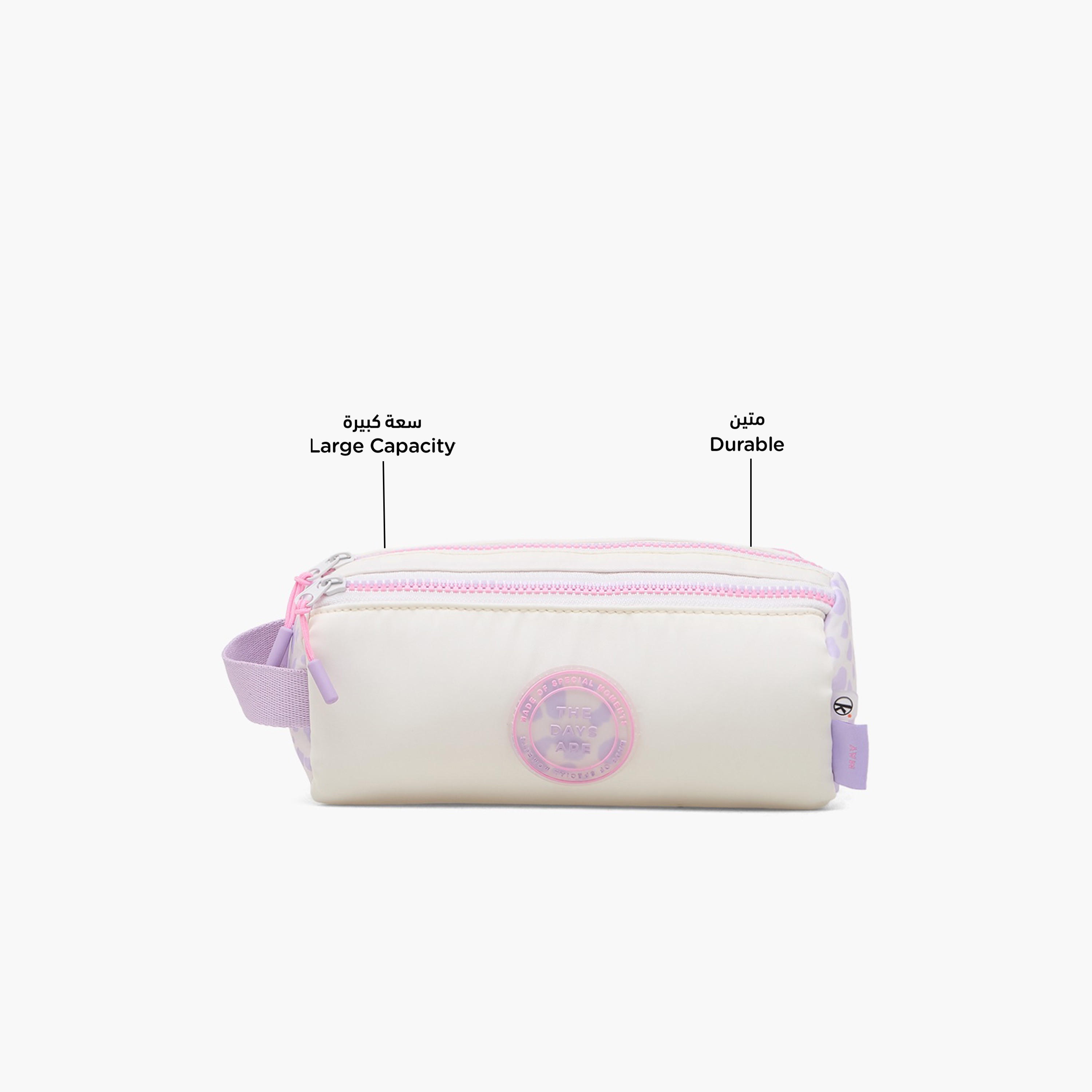 Mayfair Printed Pencil Pouch with 3 Compartments-school-stationery-pencilcases-image-2