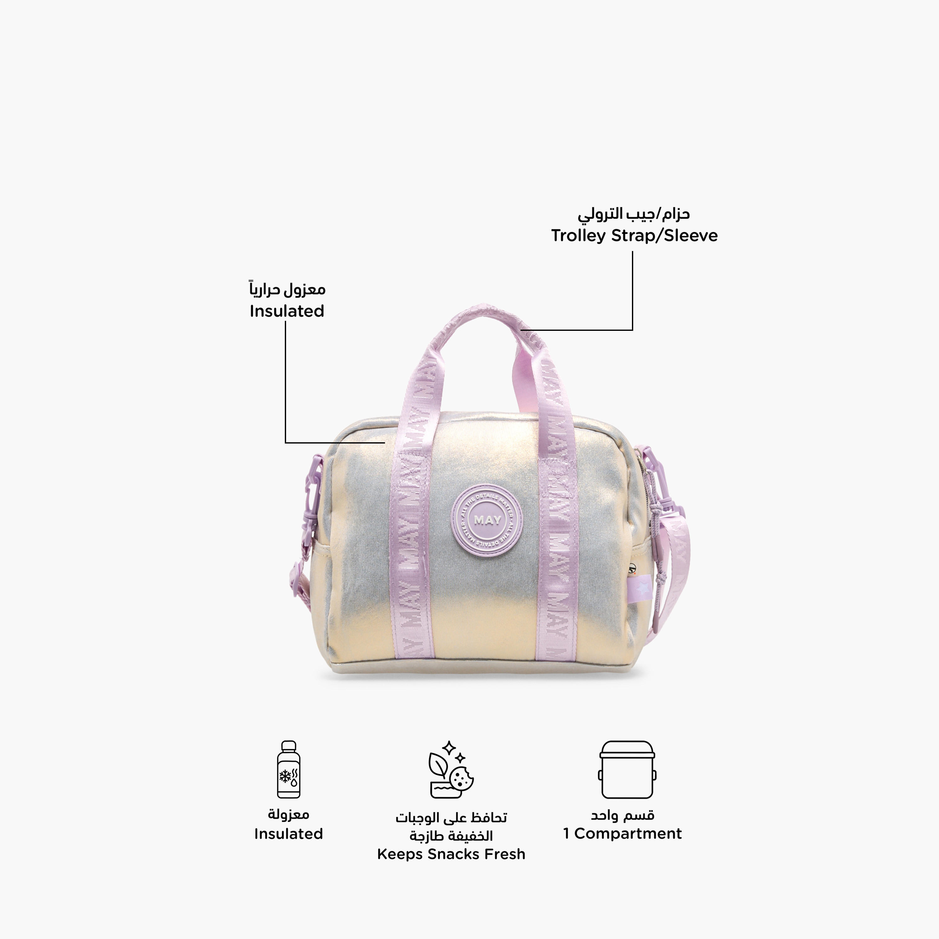 Mayfair Iridescent Lunch Bag for Girls 8-13 Years with Insulation-school-lunchessentials-lunchbags-image-2