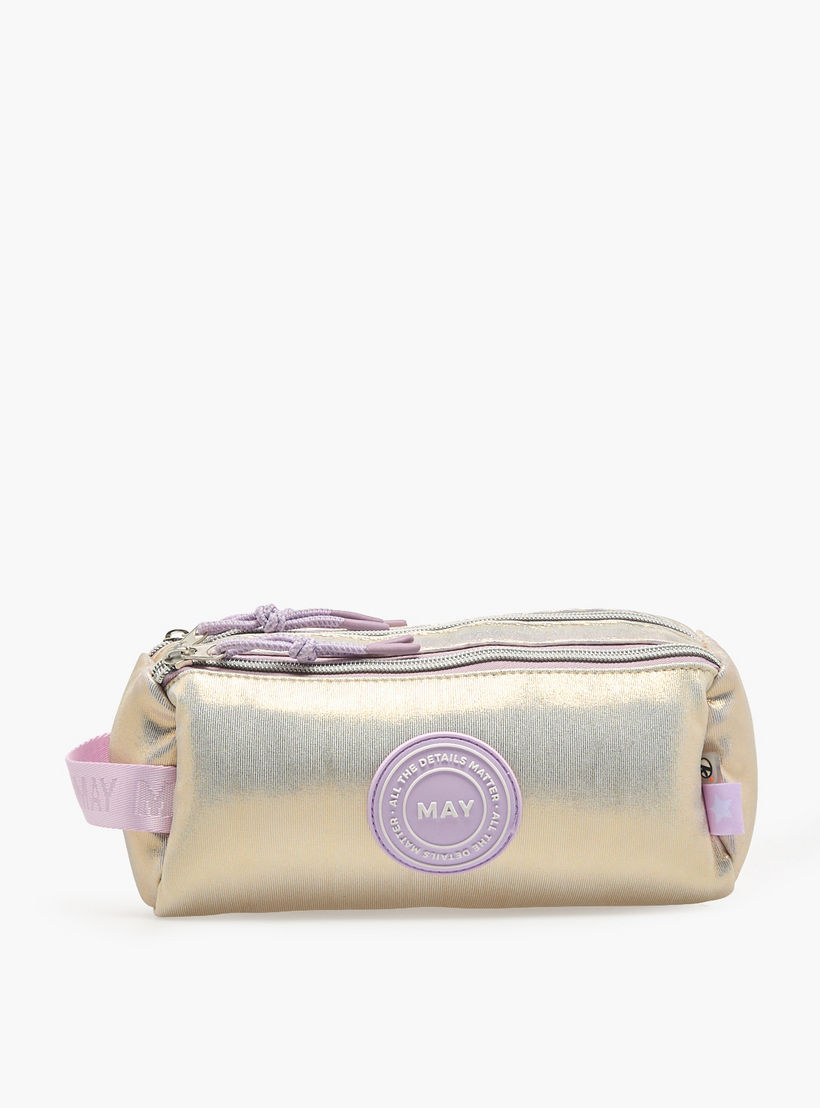Mayfair Iridescent Pencil Pouch with 3 Compartments-school-stationery-pencilcases-image-1