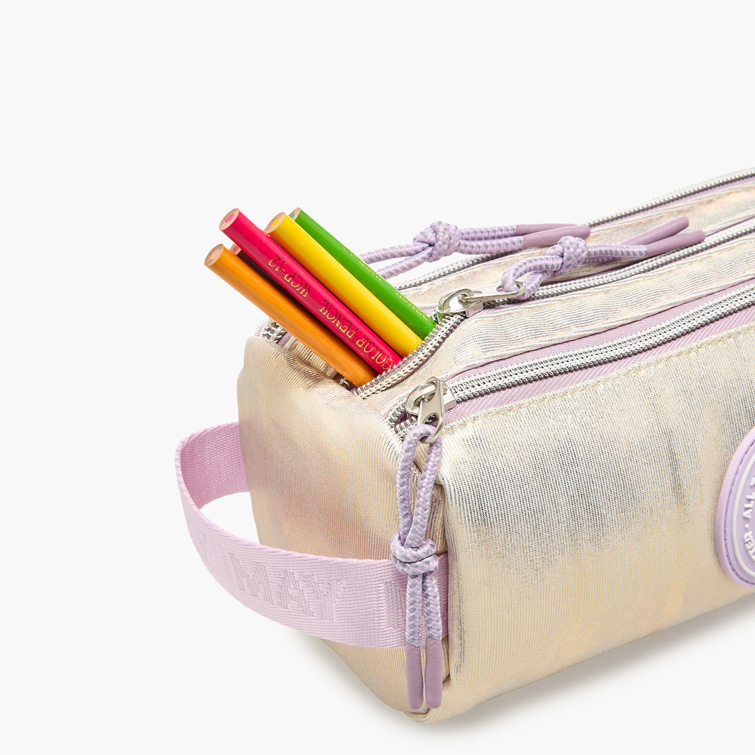 Mayfair Iridescent Pencil Pouch with 3 Compartments-school-stationery-pencilcases-image-6