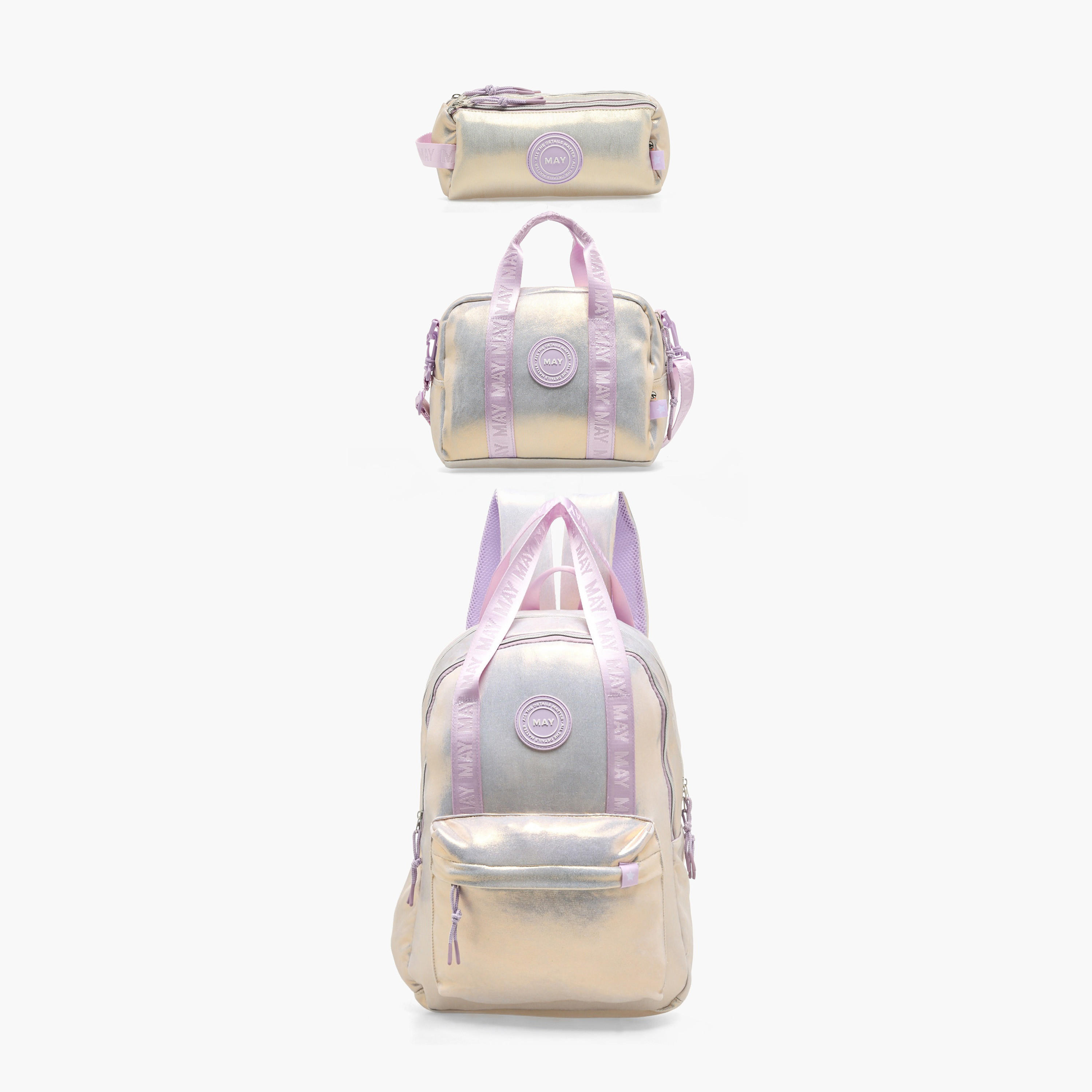 Mayfair Iridescent Pencil Pouch with 3 Compartments-school-stationery-pencilcases-image-7