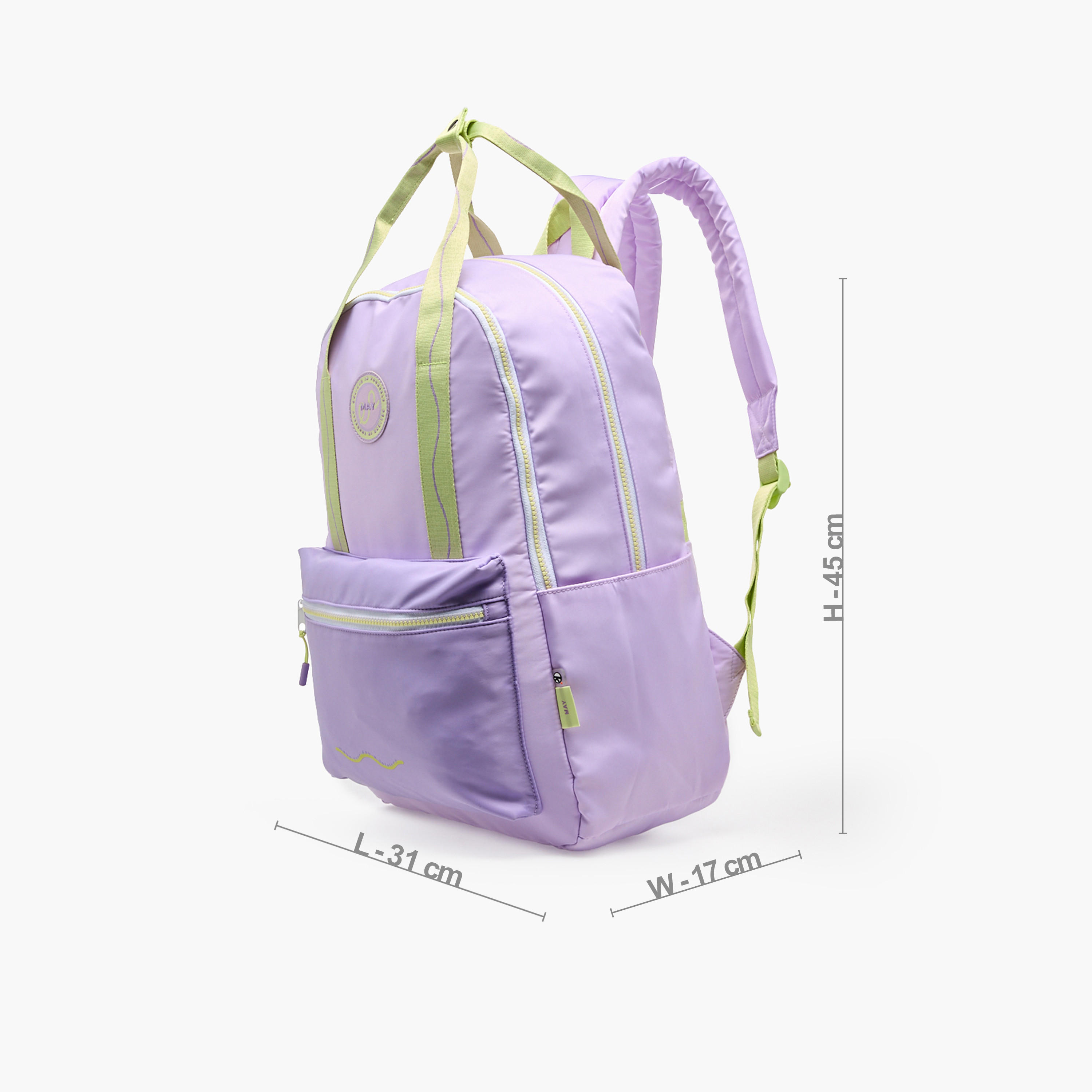 شنطة ظهر سادة بجيب لقارورة المياه من 8-13 سنة من ماي فير - 18 بوصة-school-bagsandbackpacks-backpacks-image-7