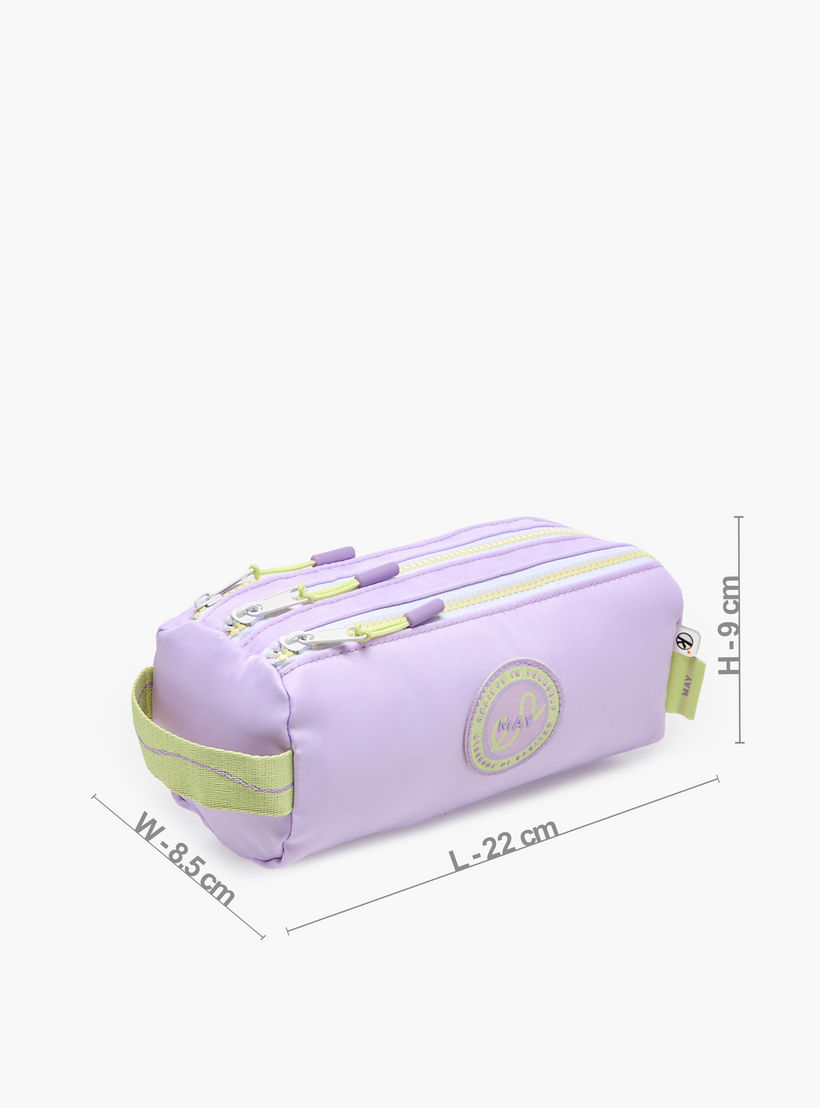 مقلمة أقلام سادة مع 3 مقصورات من ماي فير-school-stationery-pencilcases-image-3