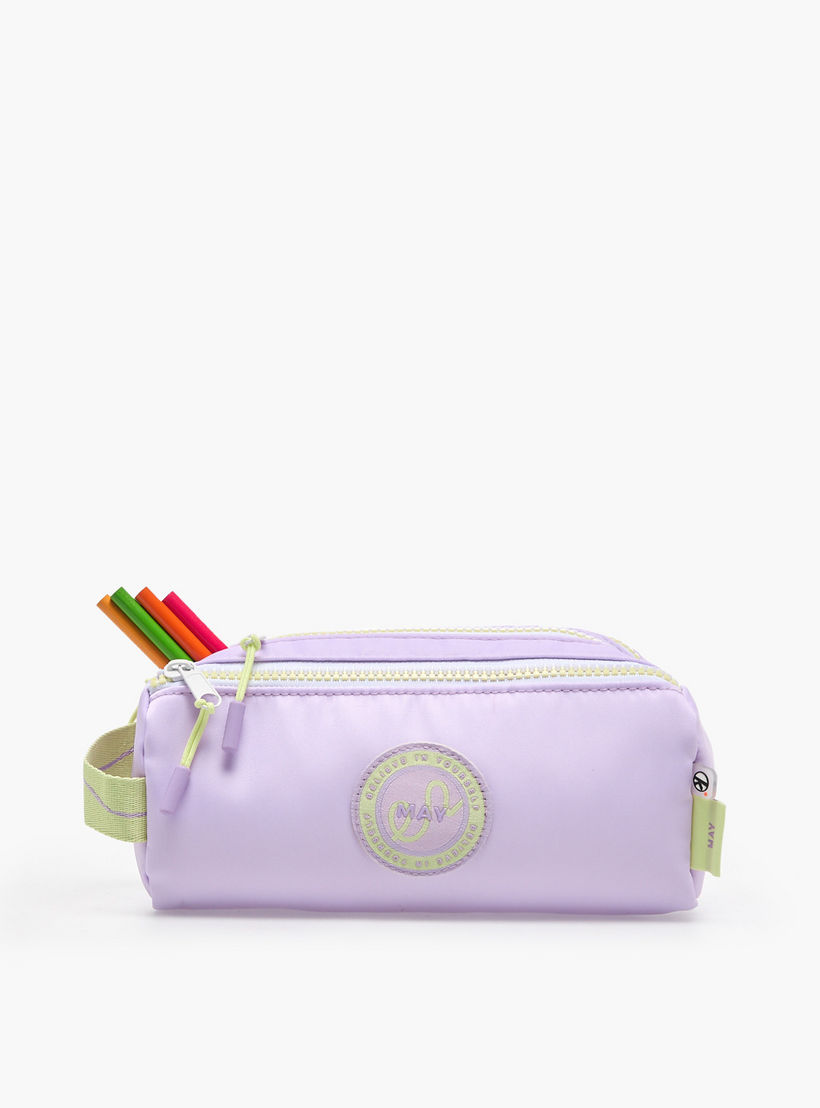مقلمة أقلام سادة مع 3 مقصورات من ماي فير-school-stationery-pencilcases-image-6