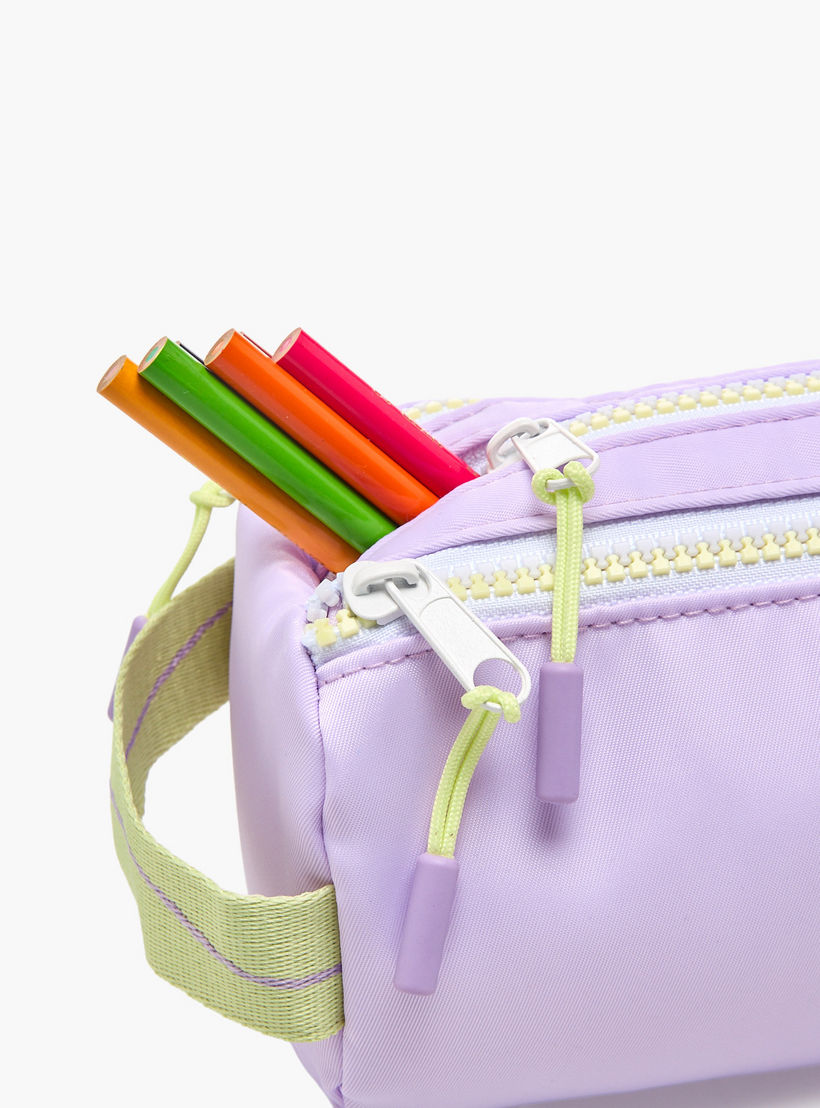 مقلمة أقلام سادة مع 3 مقصورات من ماي فير-school-stationery-pencilcases-image-7