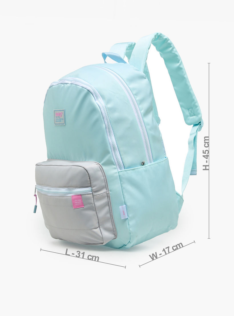 Mayfair Solid Backpack for Girls 8-13 Years with Water Bottle Pocket - 18 inches-school-bagsandbackpacks-backpacks-image-7