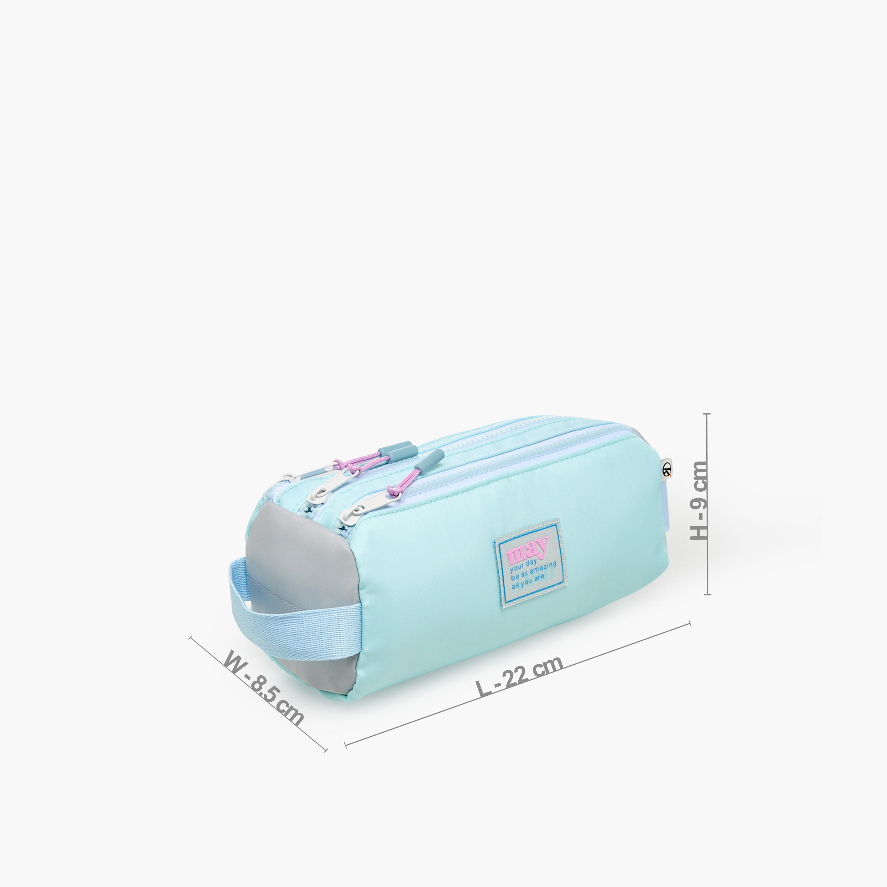 Mayfair Solid Pencil Case with 3 Compartments-school-stationery-pencilcases-image-3