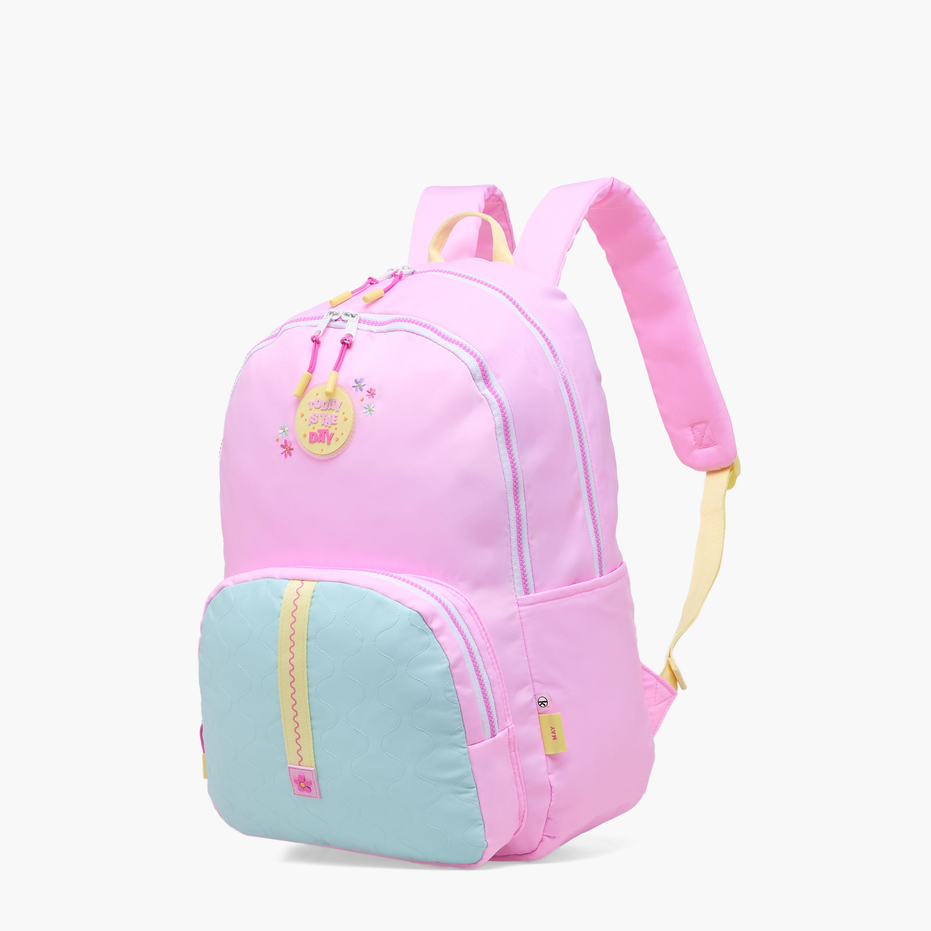 شنطة ظهر بزخارف شعار للبنات بعمر 8 إلى 13 سنة مع جيب لقارورة الماء من مايفير - 17 بوصة-school-bagsandbackpacks-backpacks-image-6