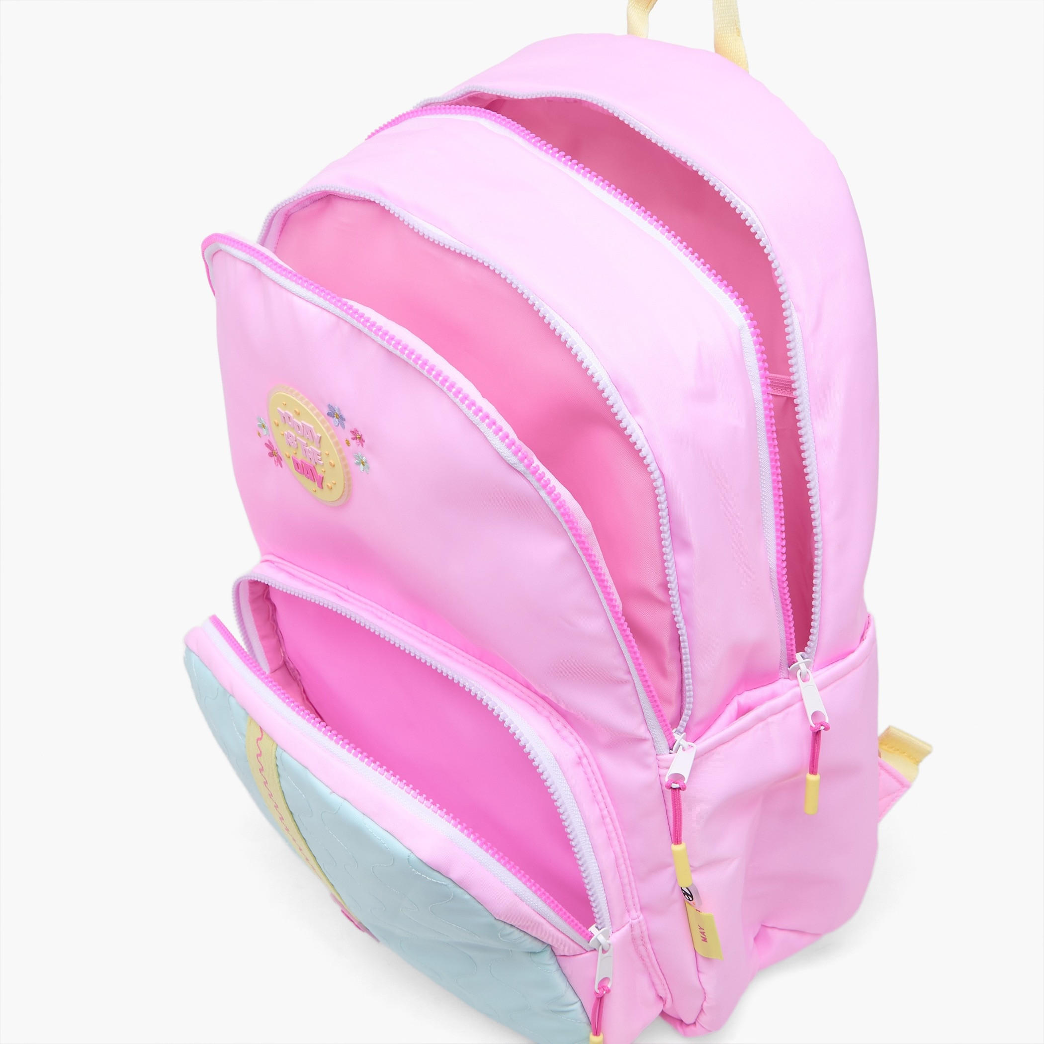شنطة ظهر بزخارف شعار للبنات بعمر 8 إلى 13 سنة مع جيب لقارورة الماء من مايفير - 17 بوصة-school-bagsandbackpacks-backpacks-image-7