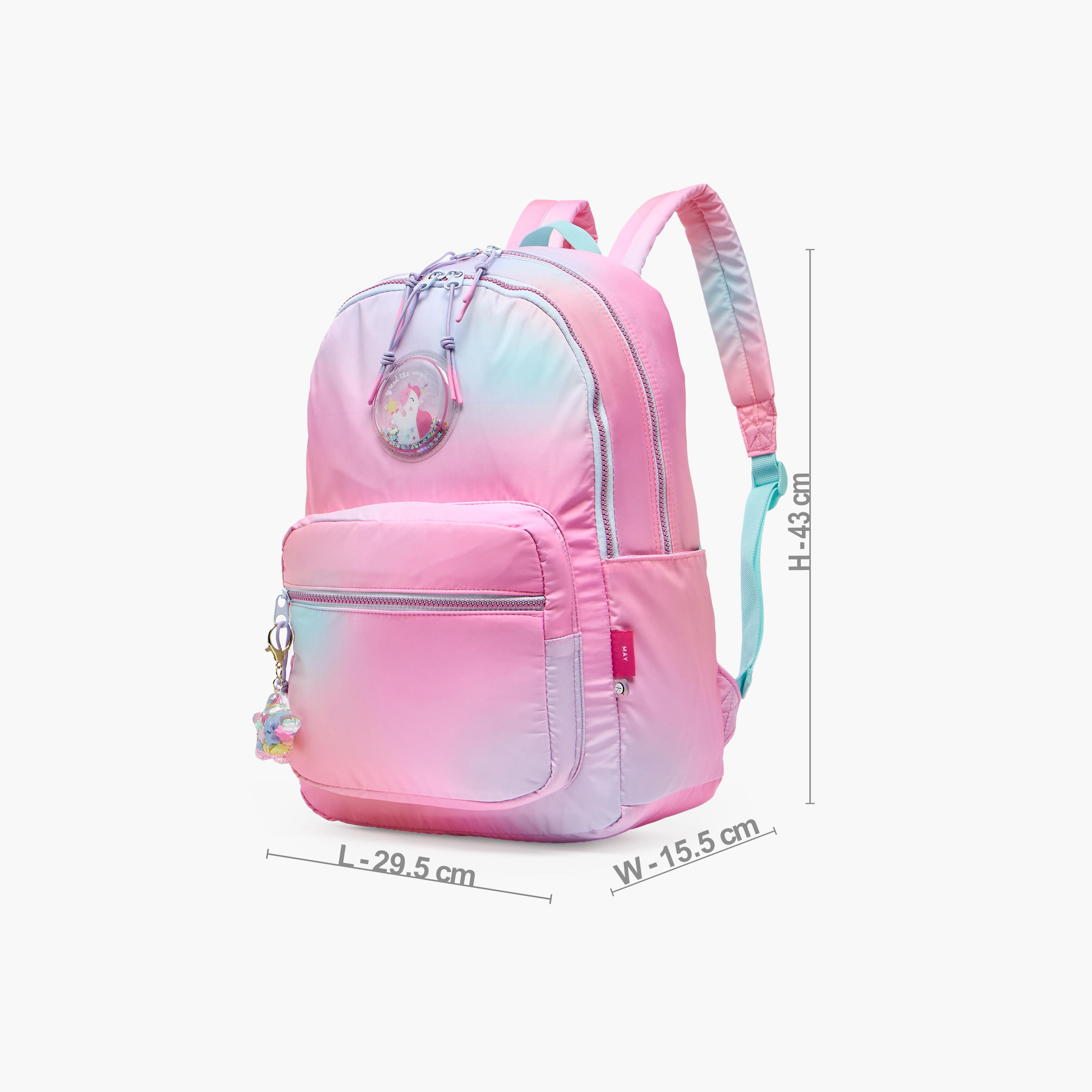 Mayfair Unicorn Backpack for Girls 8-13 Years with Water Bottle Pocket-school-bagsandbackpacks-backpacks-image-7