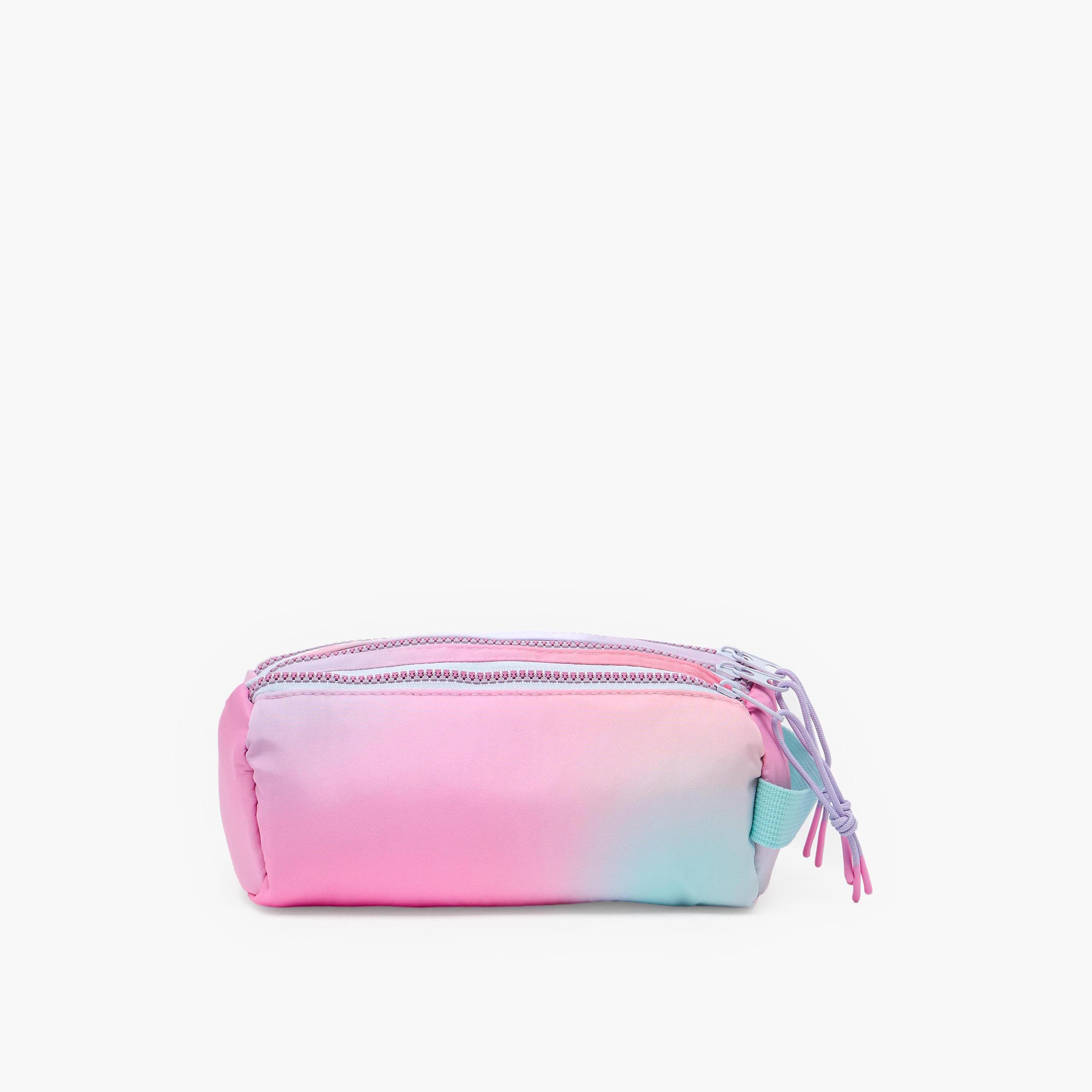 Mayfair Unicorn Ombre Pencil Pouch with 3 Compartments-school-stationery-pencilcases-image-5