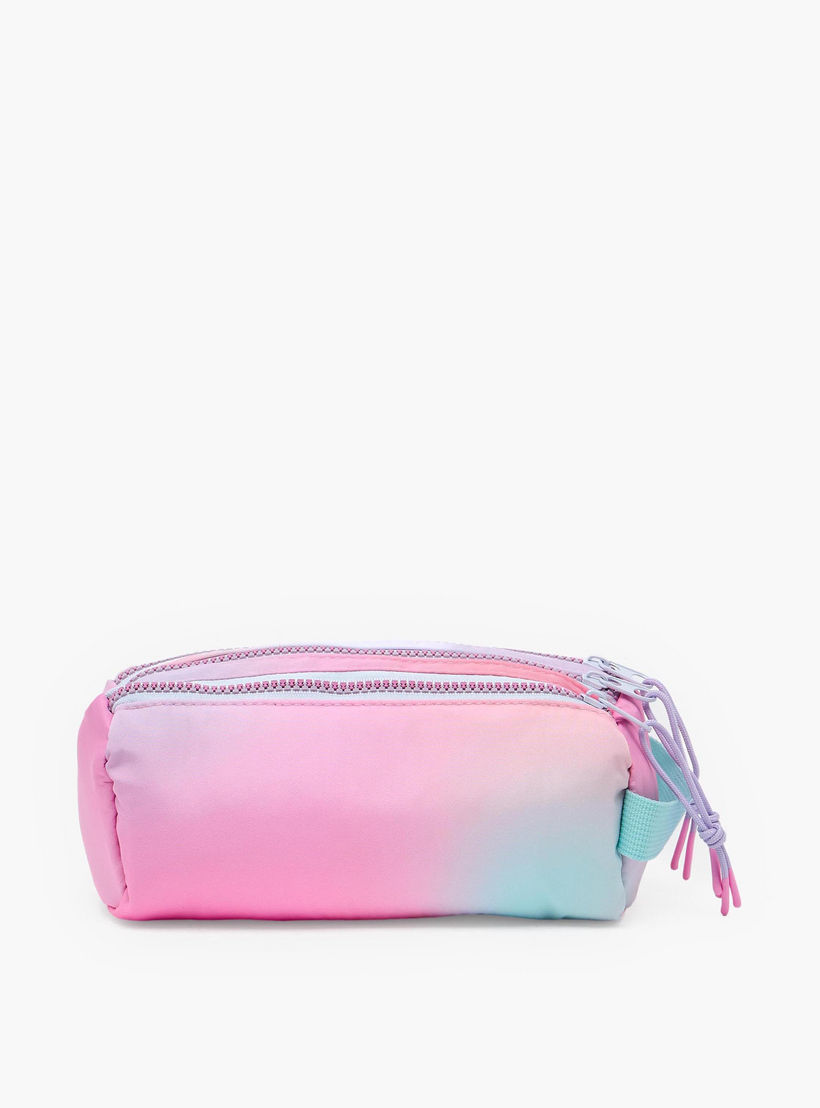 Mayfair Unicorn Ombre Pencil Pouch with 3 Compartments-school-stationery-pencilcases-image-5