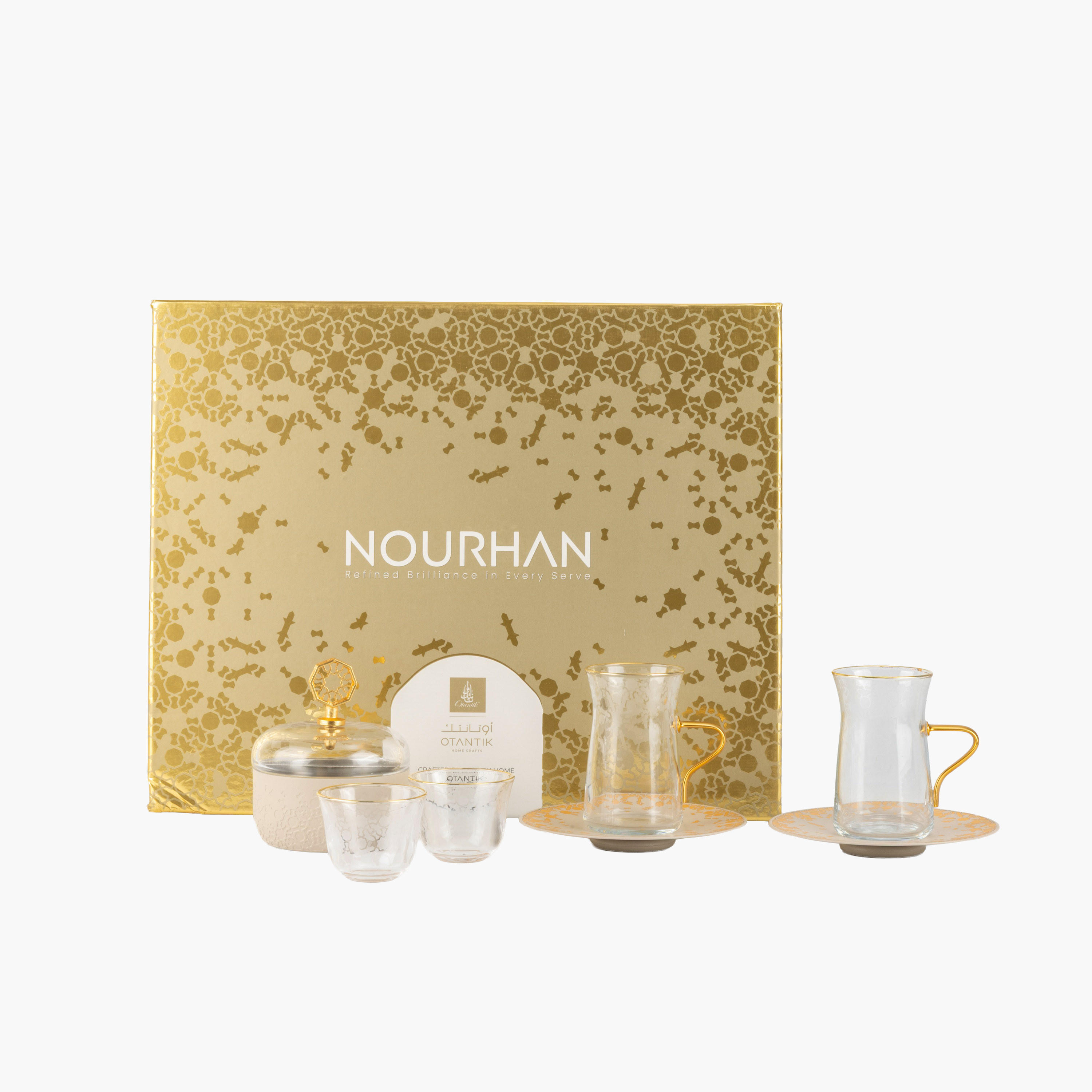 Patterned Glass Tea Cup Set-household-dining-teaandcoffee-teaandcoffeesets-image-5