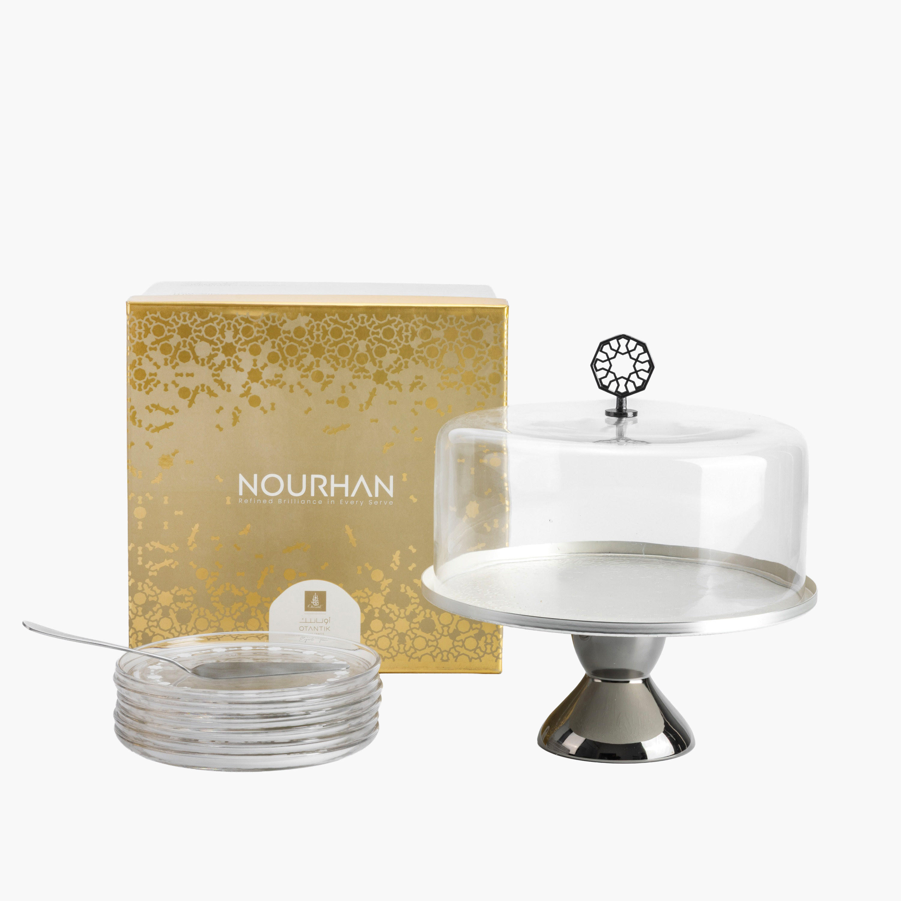Modern Cake Stand Dome Set-household-dining-serveware-cakestands-image-6
