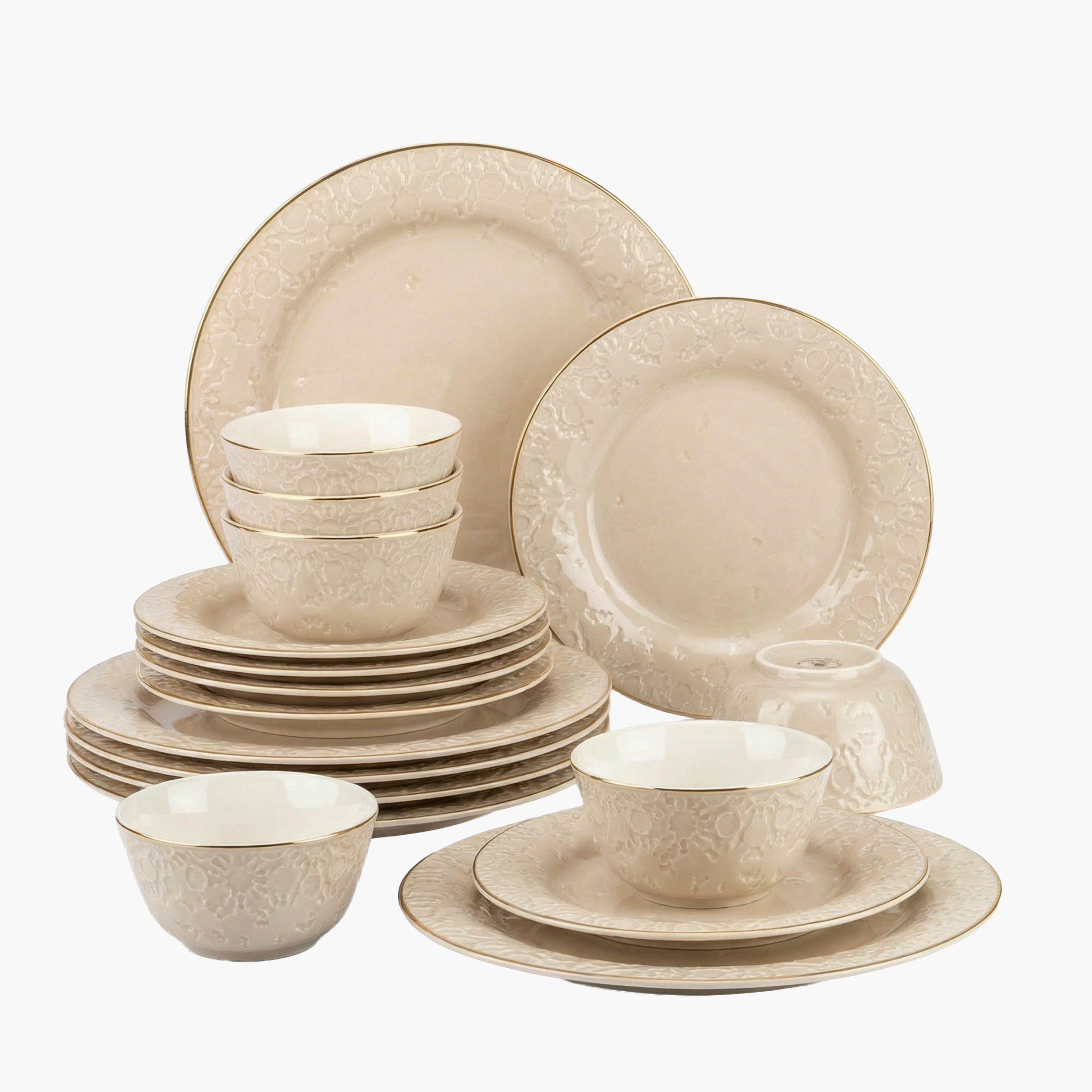 Embossed Dinnerware 18-Piece Set-household-dining-dinnerware-dinnersets-image-2