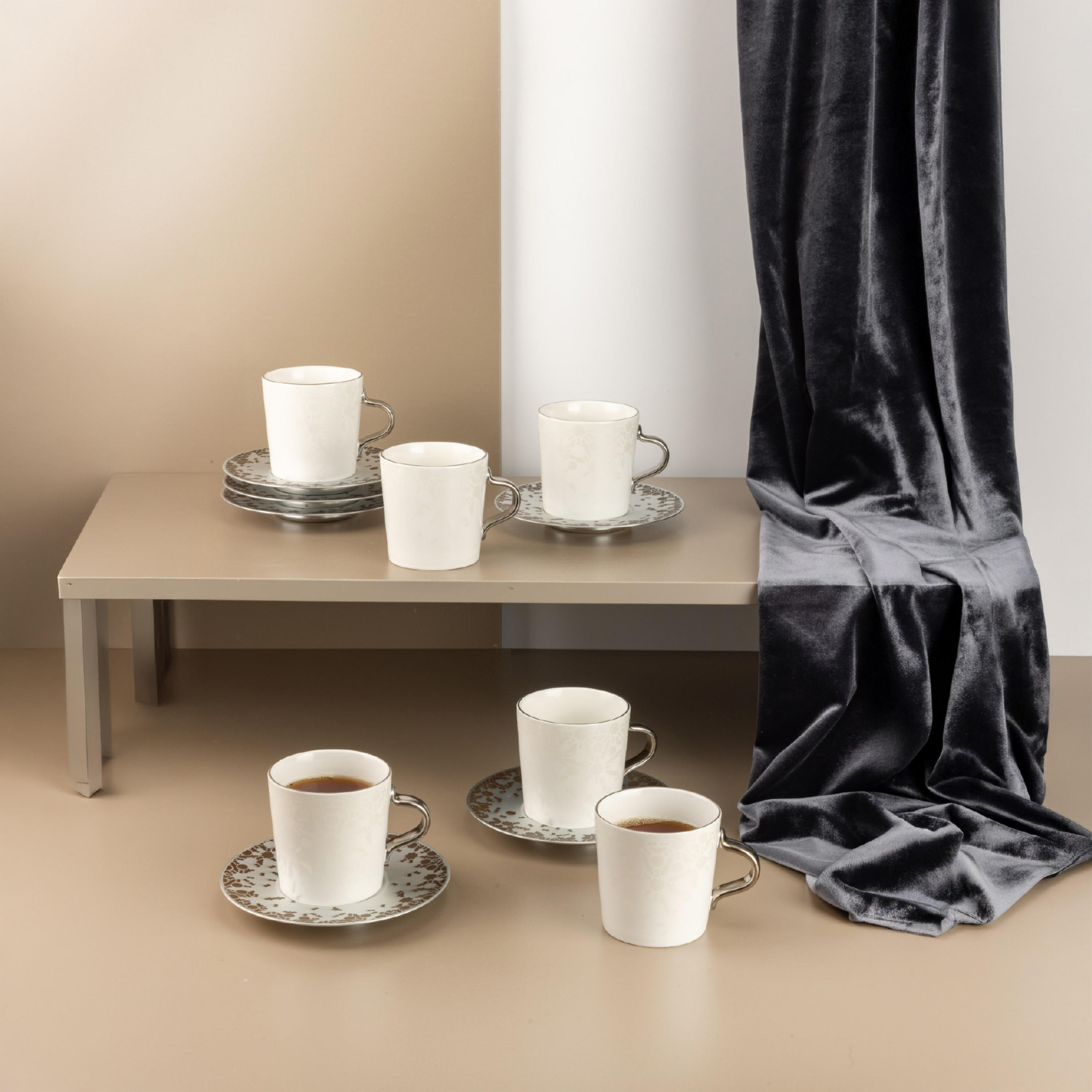 Porcelain Coffee Cup Saucer Set-household-dining-teaandcoffee-teaandcoffeesets-image-4