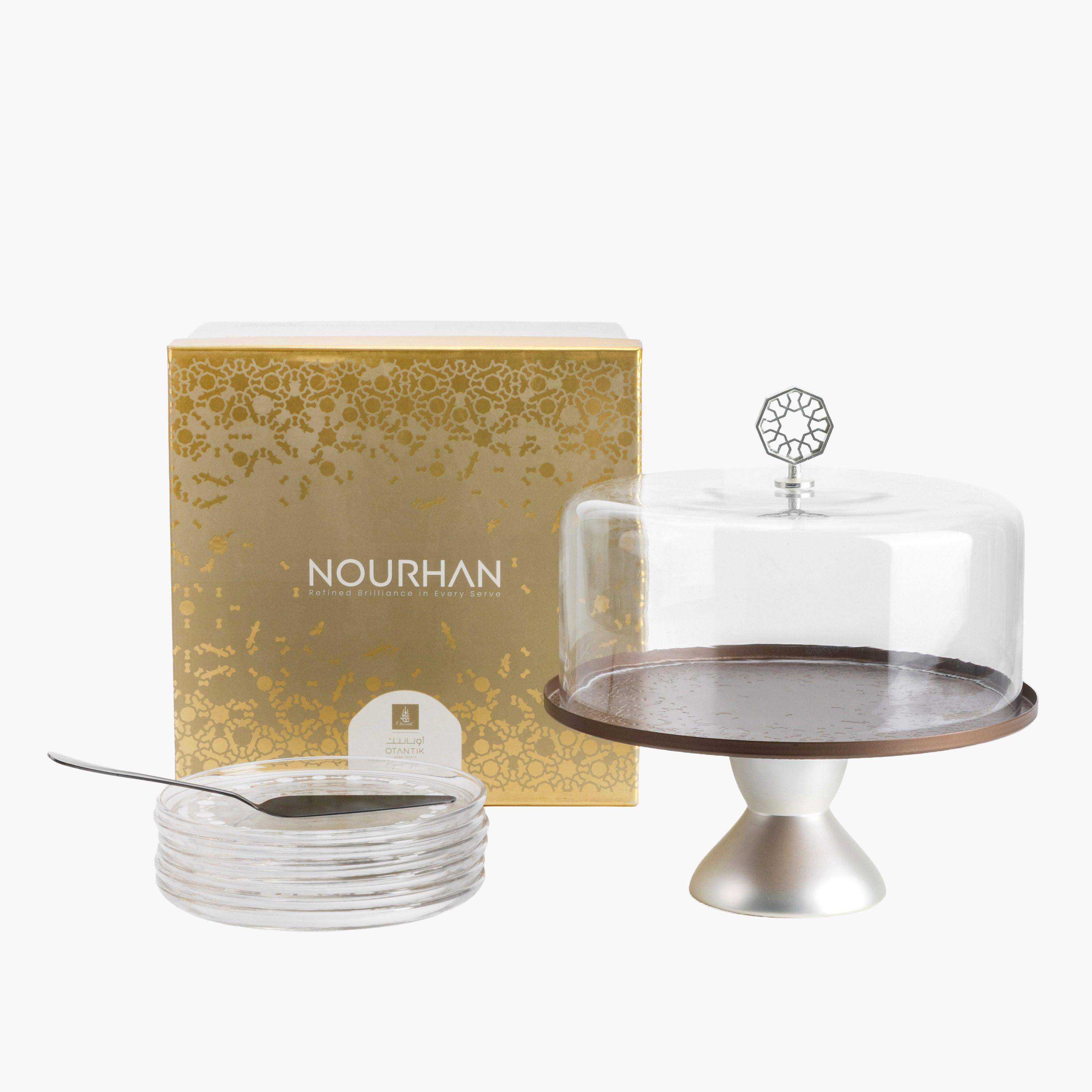 Modern Cake Stand Dome Set-household-dining-serveware-cakestands-image-4