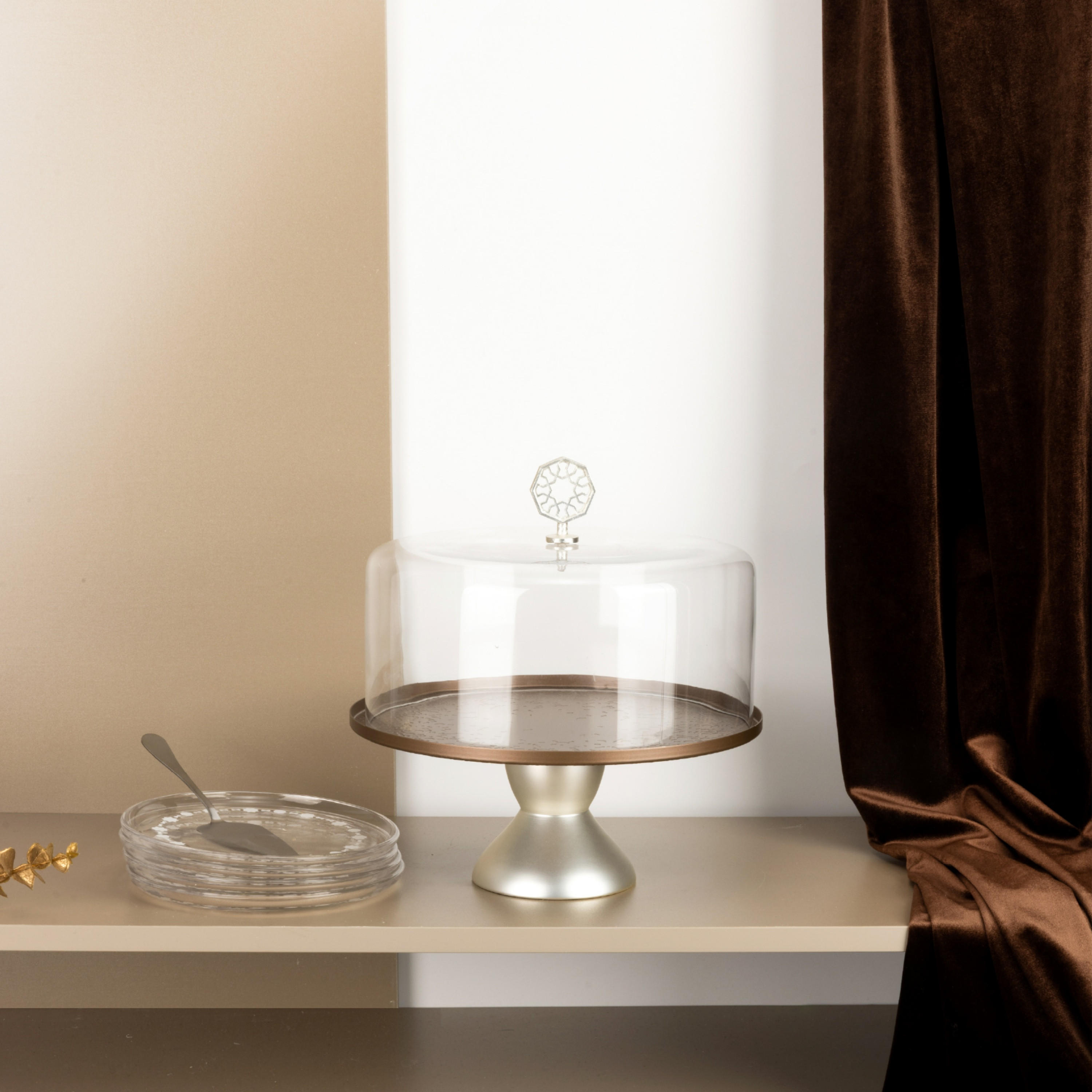 Modern Cake Stand Dome Set-household-dining-serveware-cakestands-image-7