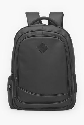 Solid Backpack for Boys 8-13 Years with Padded Straps - 18 inches-school-image-1