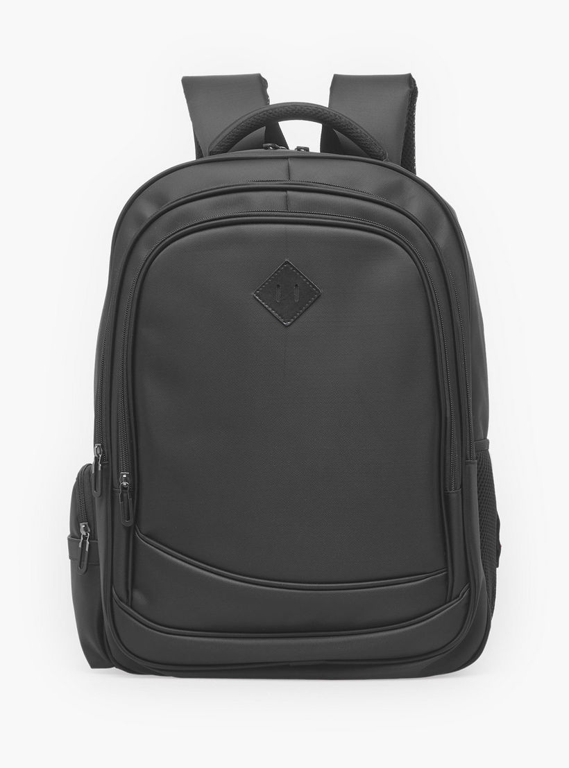Solid Backpack for Boys 8-13 Years with Padded Straps - 18 inches-school-bagsandbackpacks-backpacks-image-1