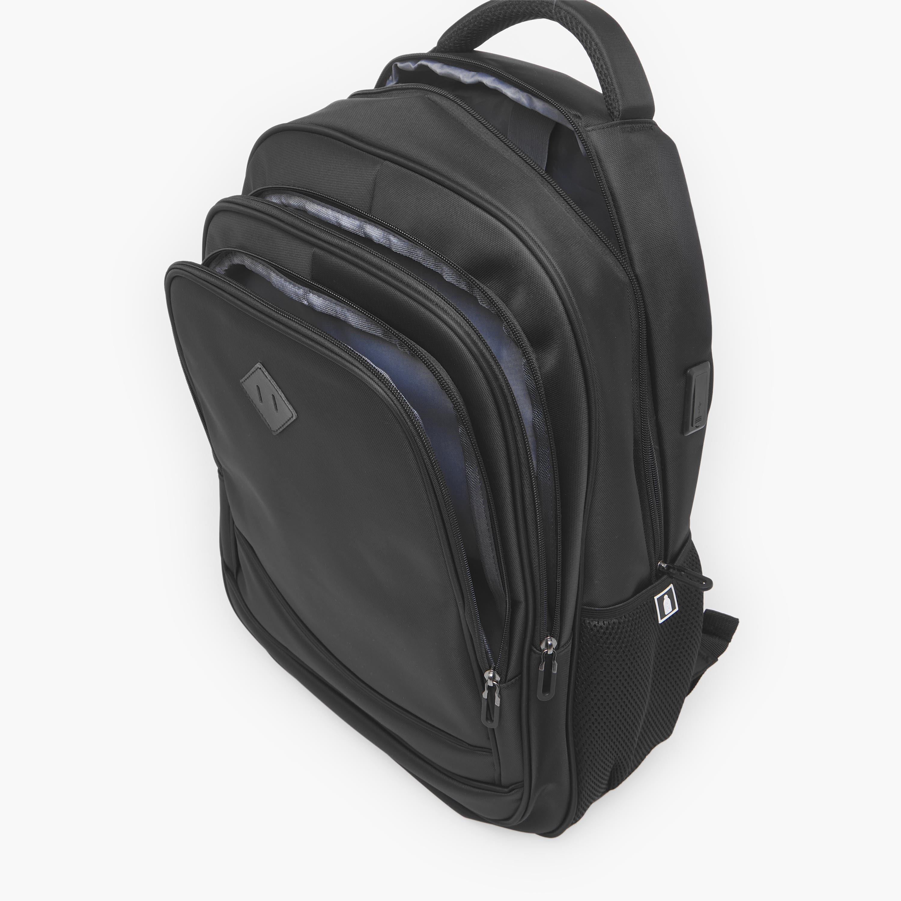 Solid Backpack for Boys 8-13 Years with Padded Straps - 18 inches-school-bagsandbackpacks-backpacks-image-10