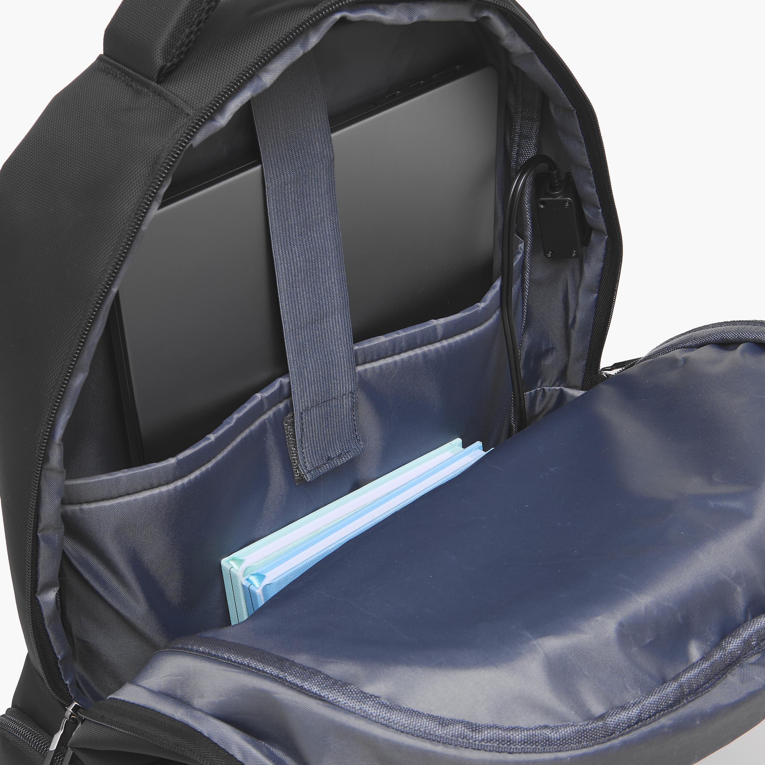 Solid Backpack for Boys 8-13 Years with Padded Straps - 18 inches-school-bagsandbackpacks-backpacks-image-6