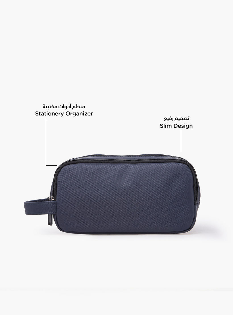 Solid Pencil Pouch with 3 Compartments-school-stationery-pencilcases-image-2