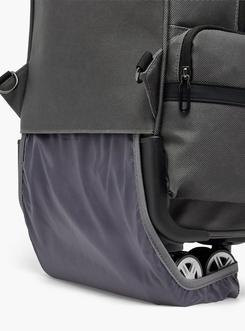 Solid Trolley Backpack for Boys 8-13 Years with Retractable Handle - 18 inches-school-bagsandbackpacks-trolleybags-image-13