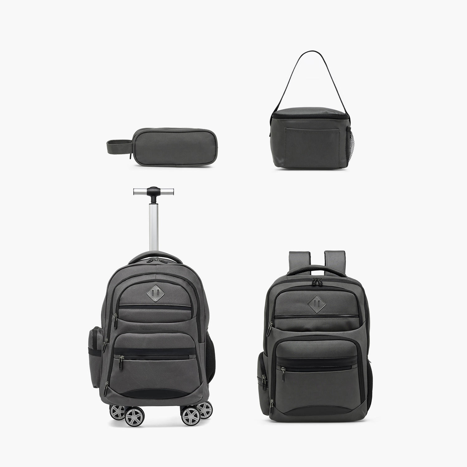 Solid Trolley Backpack for Boys 8-13 Years with Retractable Handle - 18 inches-school-bagsandbackpacks-trolleybags-image-14