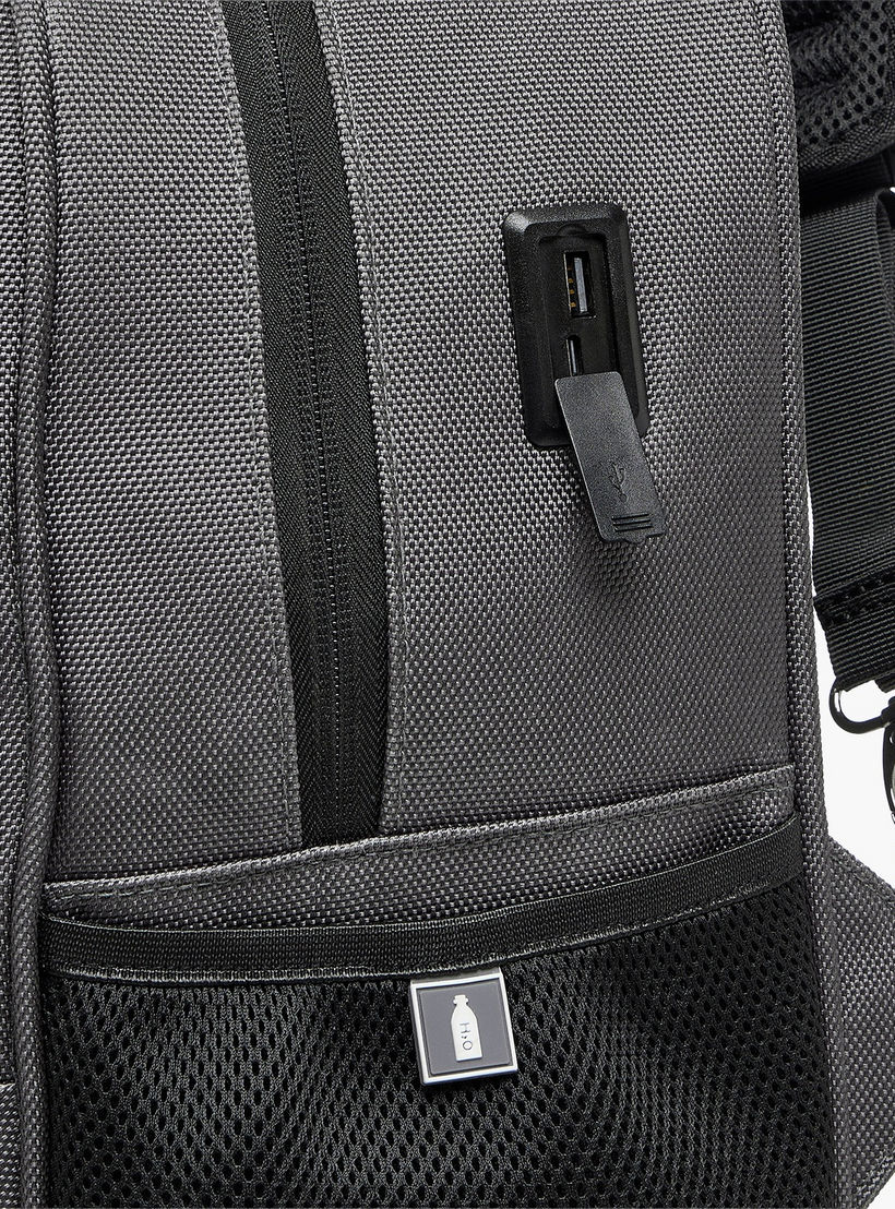 Solid Trolley Backpack for Boys 8-13 Years with Retractable Handle - 18 inches-school-bagsandbackpacks-trolleybags-image-7