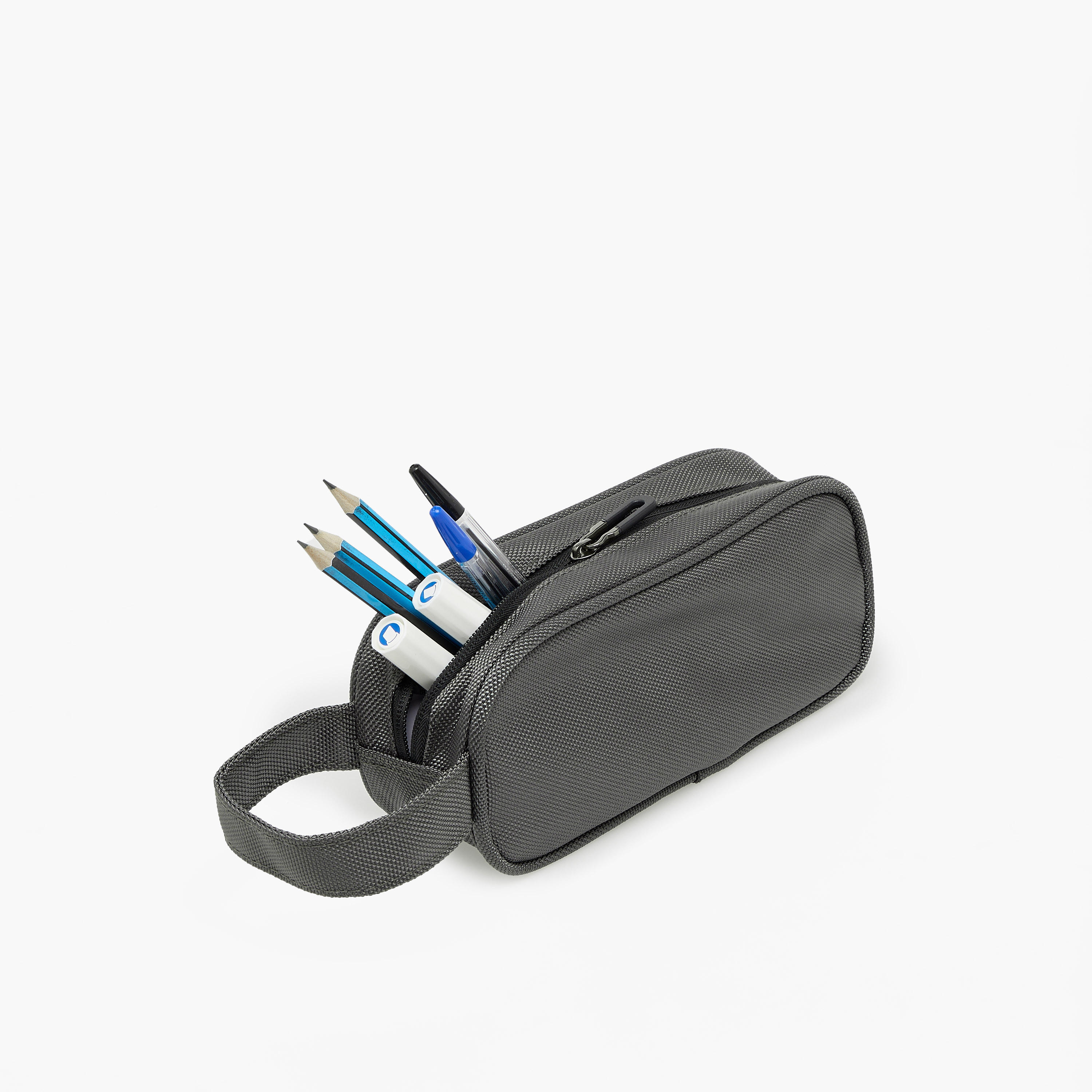 Solid Pencil Pouch with Zip Closure-school-stationery-pencilcases-image-6