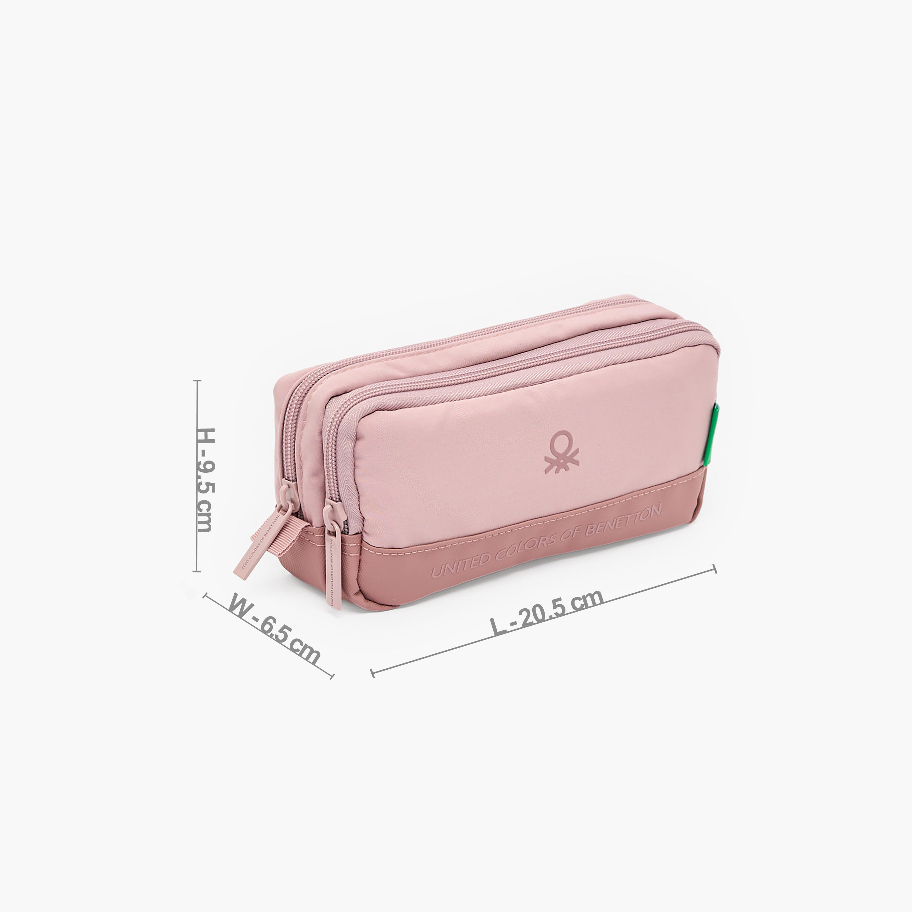 United Colors of Benetton Colourblock Pencil Pouch with 2 Compartments-school-stationery-pencilcases-image-3