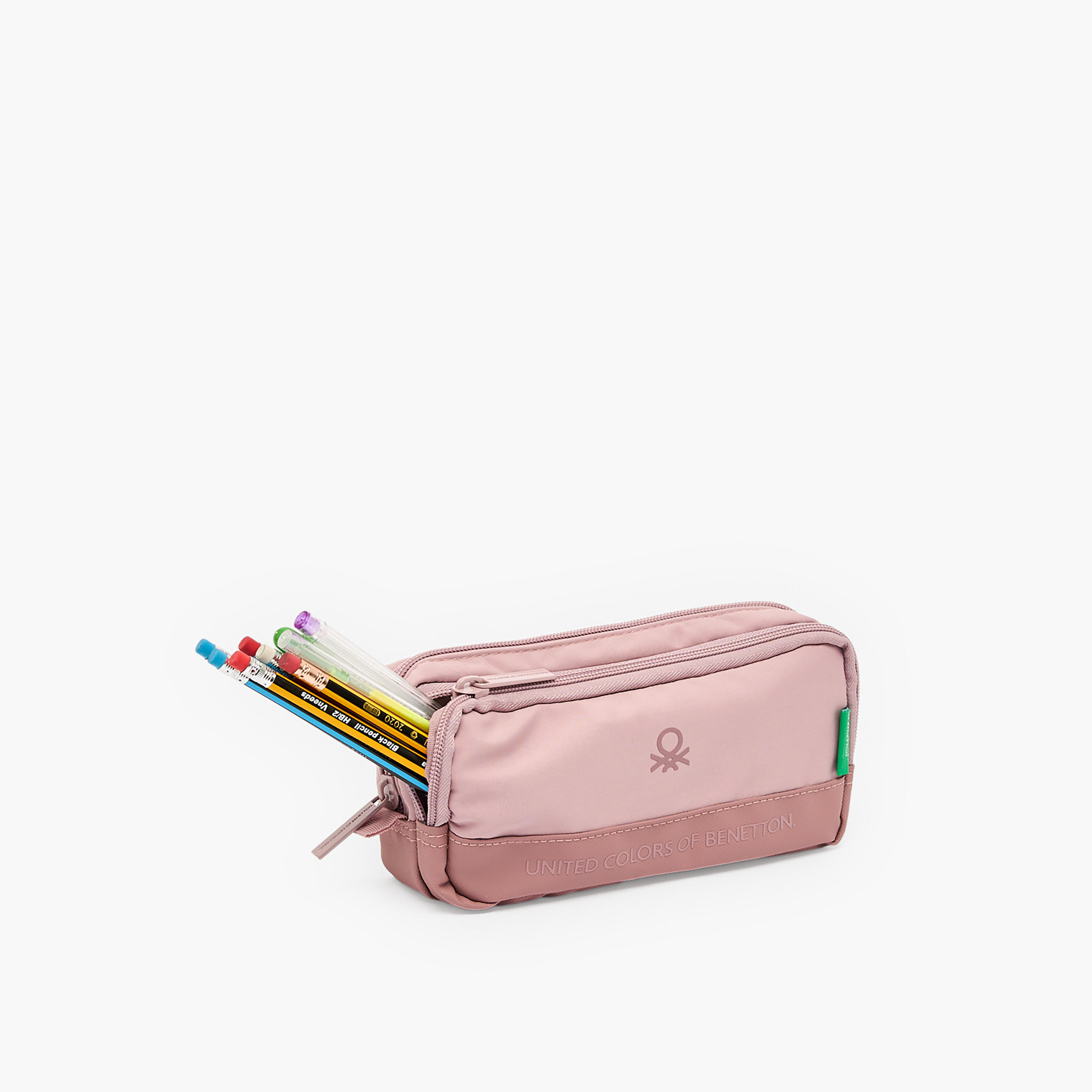 United Colors of Benetton Colourblock Pencil Pouch with 2 Compartments-school-stationery-pencilcases-image-7